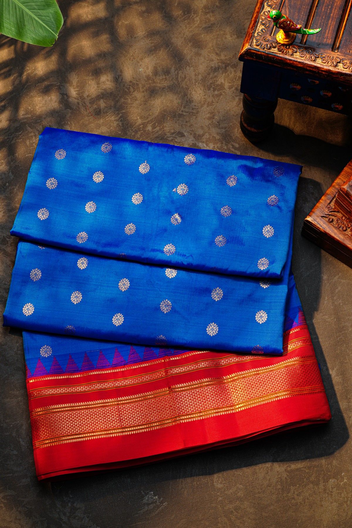 Narayanpet Silk Royal Blue Saree