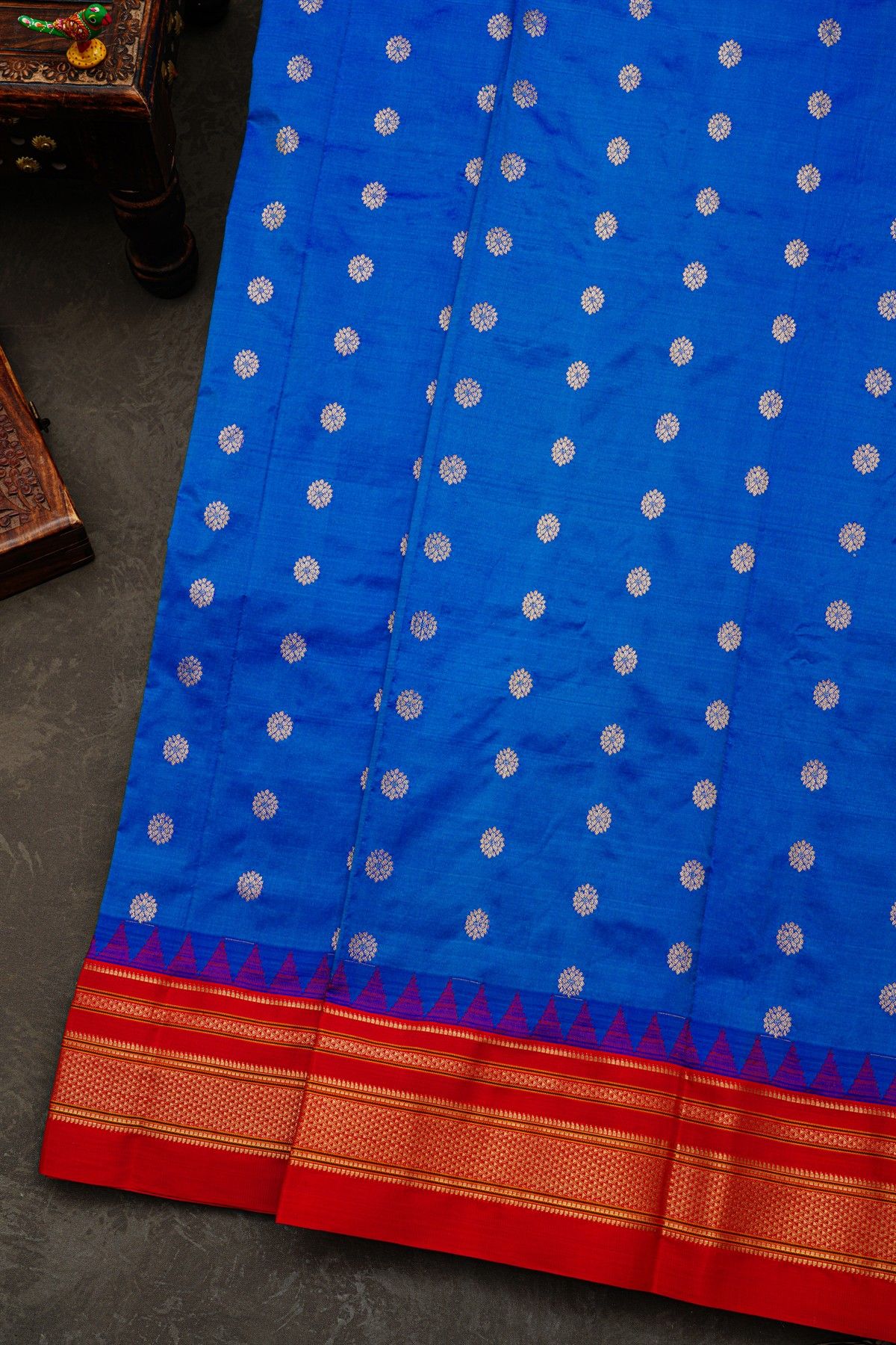 Narayanpet Silk Royal Blue Saree