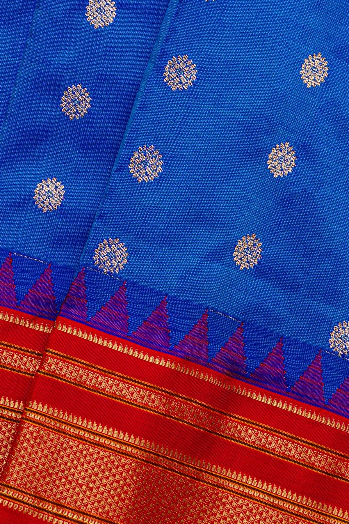 Narayanpet Silk Royal Blue Saree