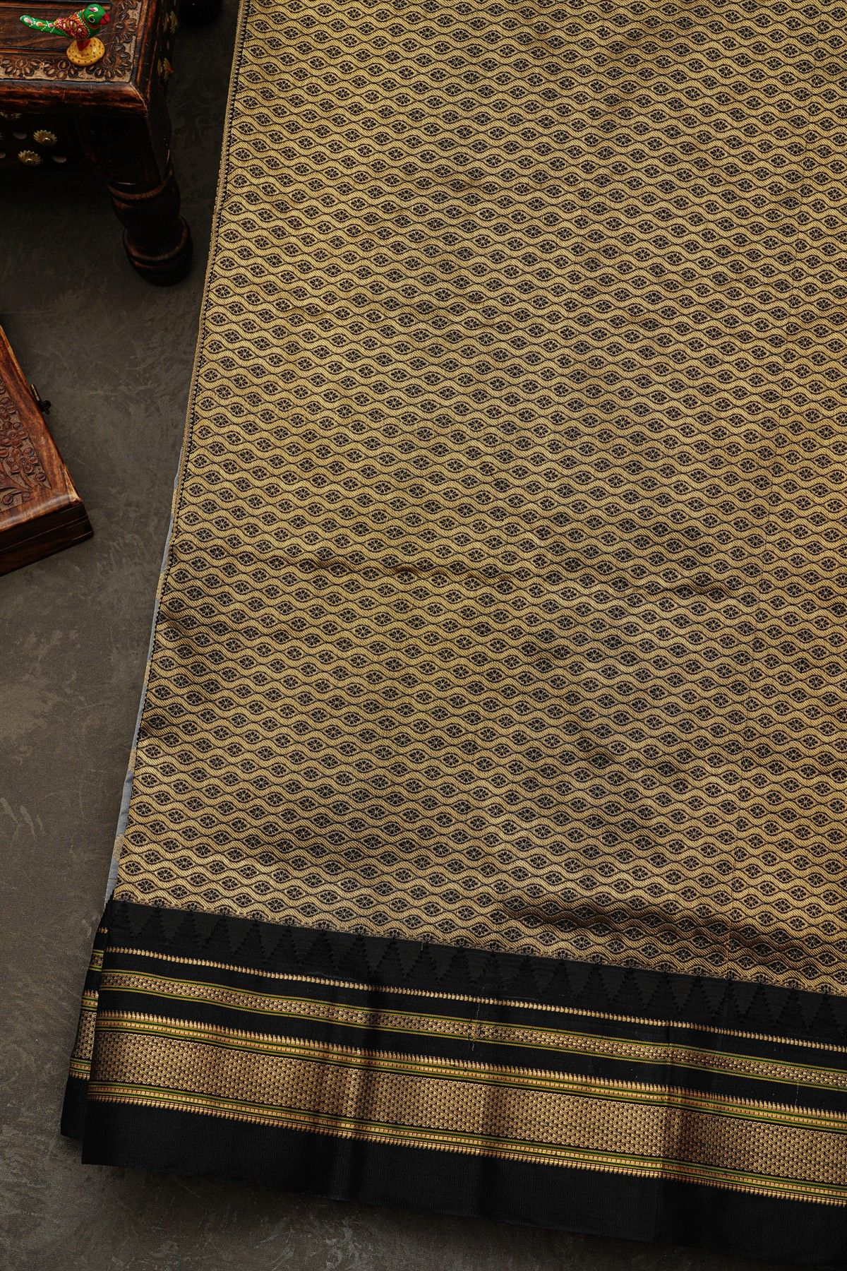 Narayanpet Silk Grey Saree