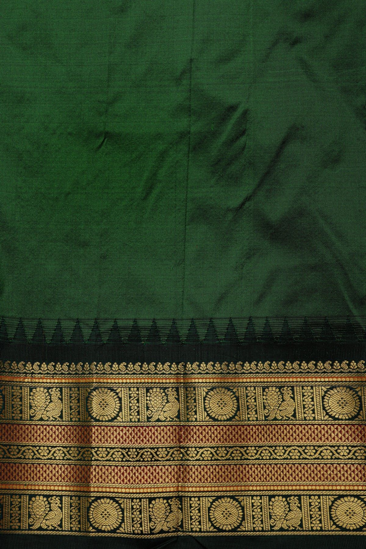 Narayanpet Silk White Saree