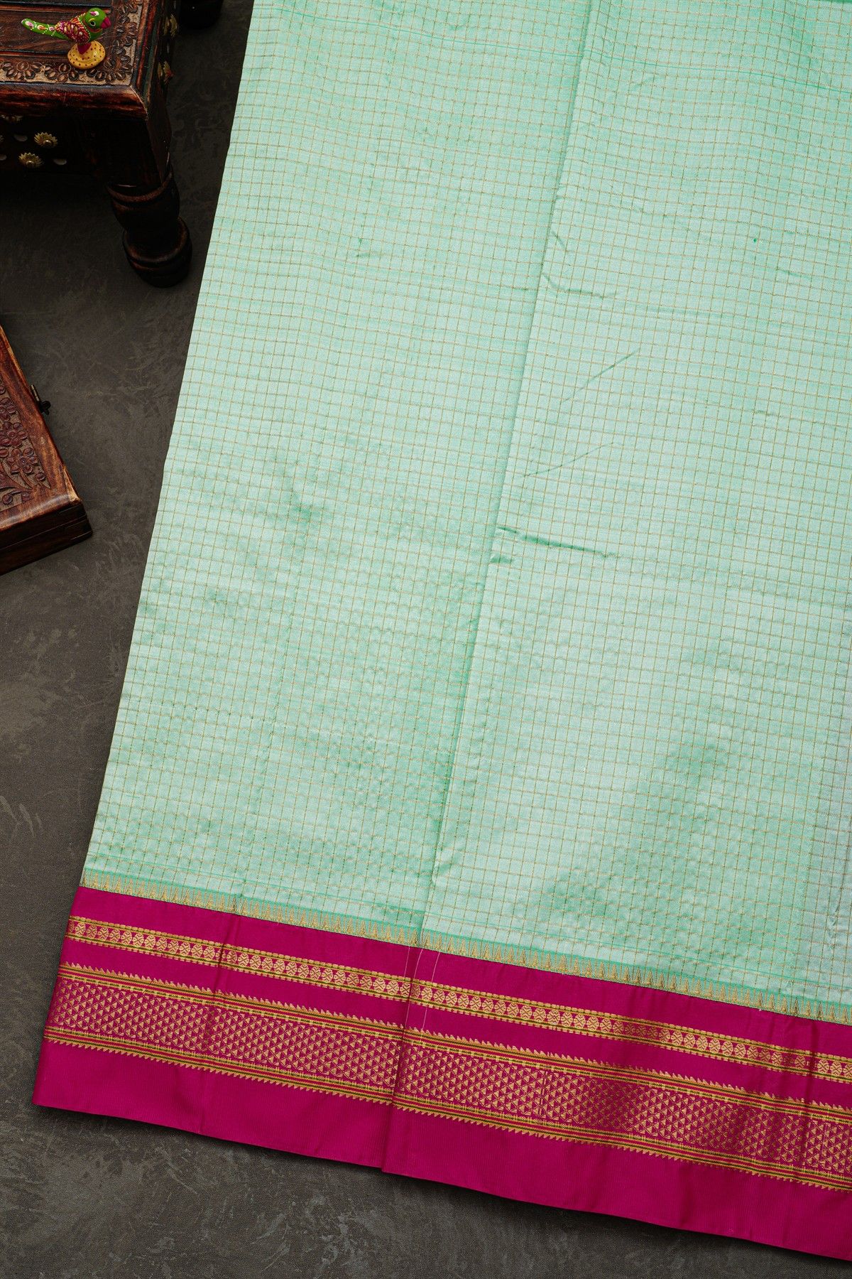 Narayanpet Silk Sea Green Saree