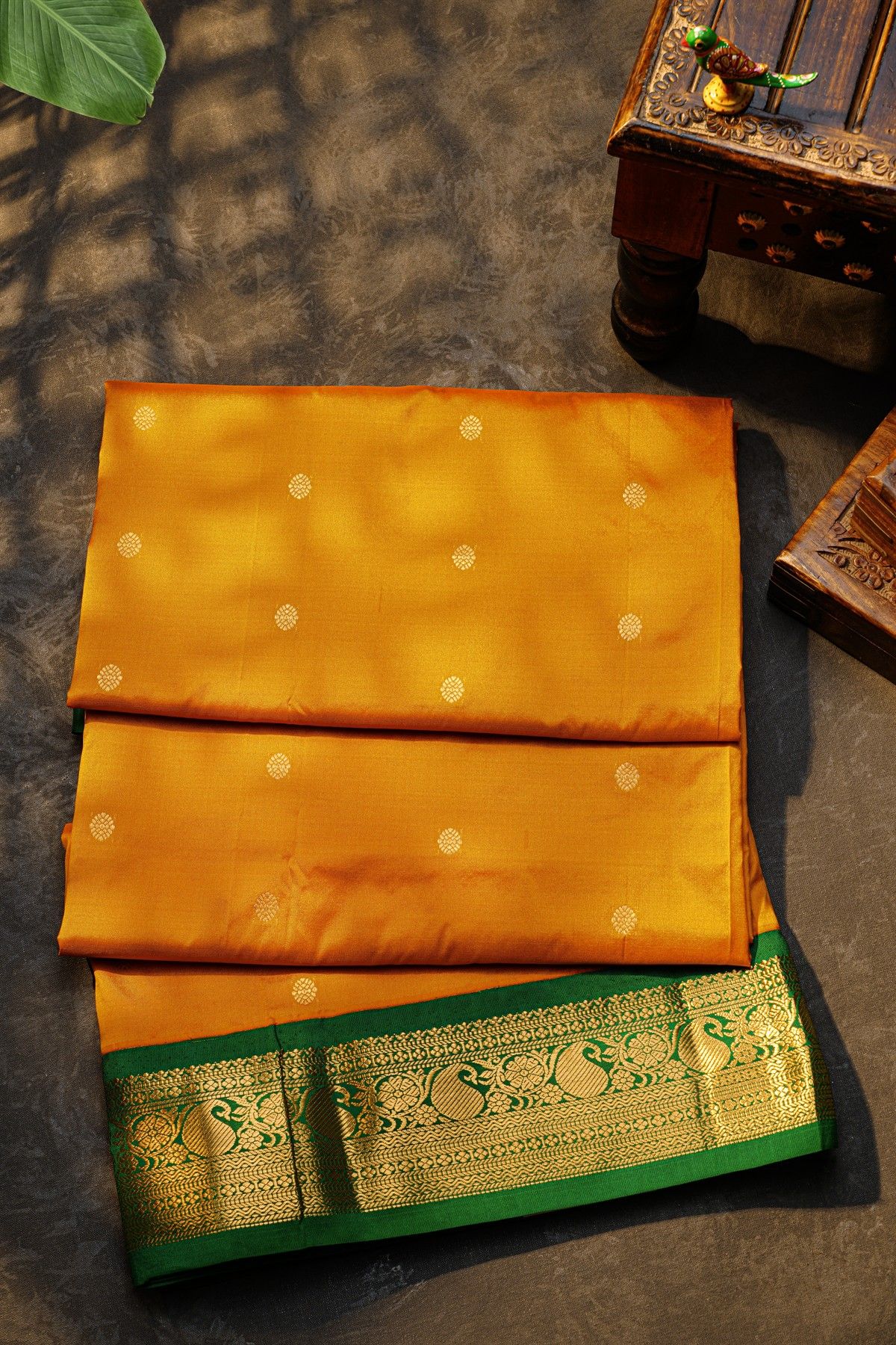 Narayanpet Silk Mustard Saree