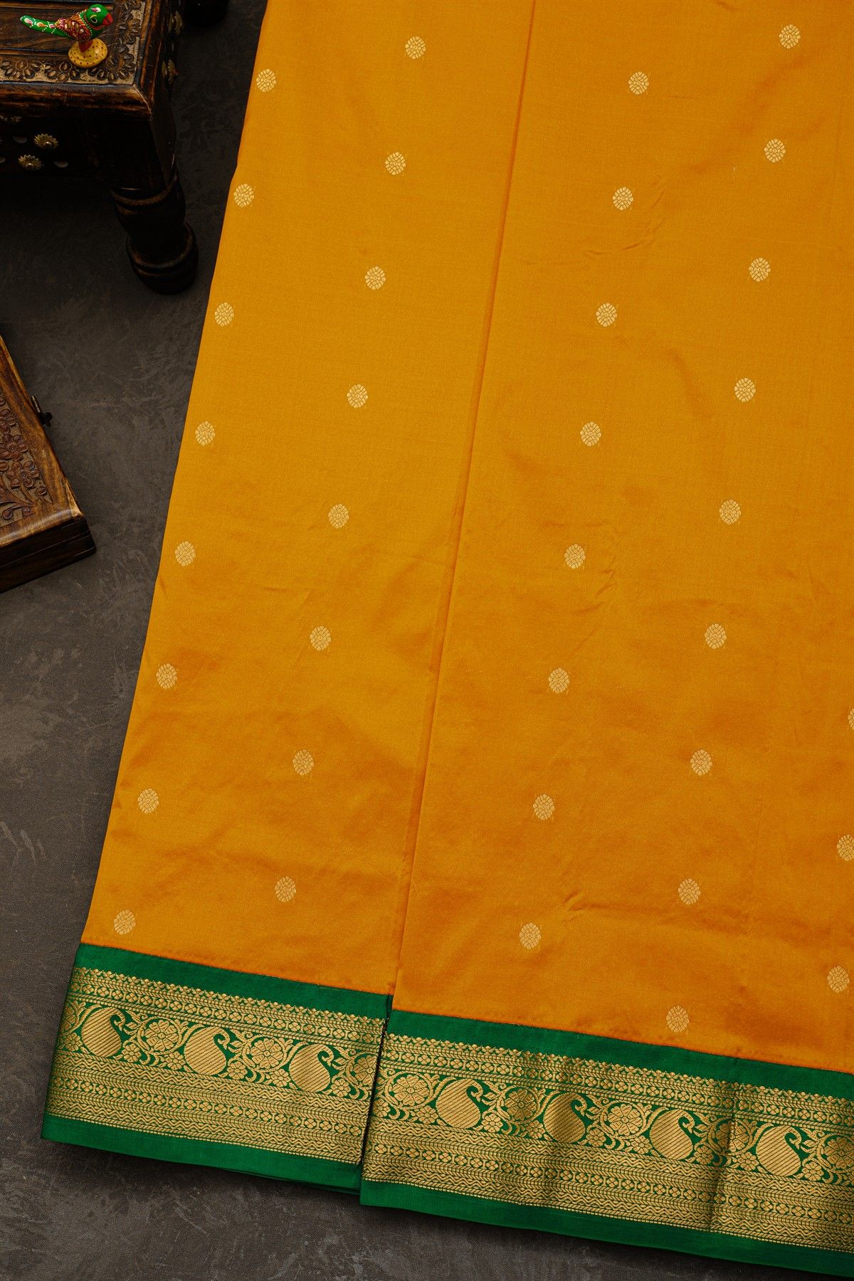 Narayanpet Silk Mustard Saree