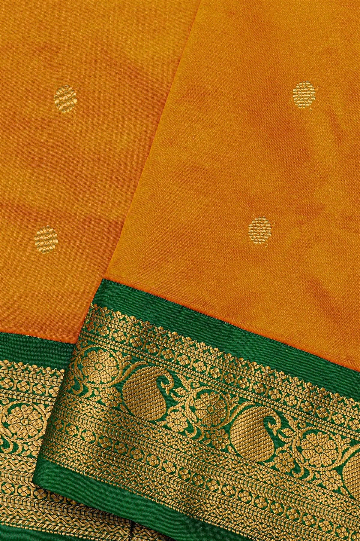 Narayanpet Silk Mustard Saree