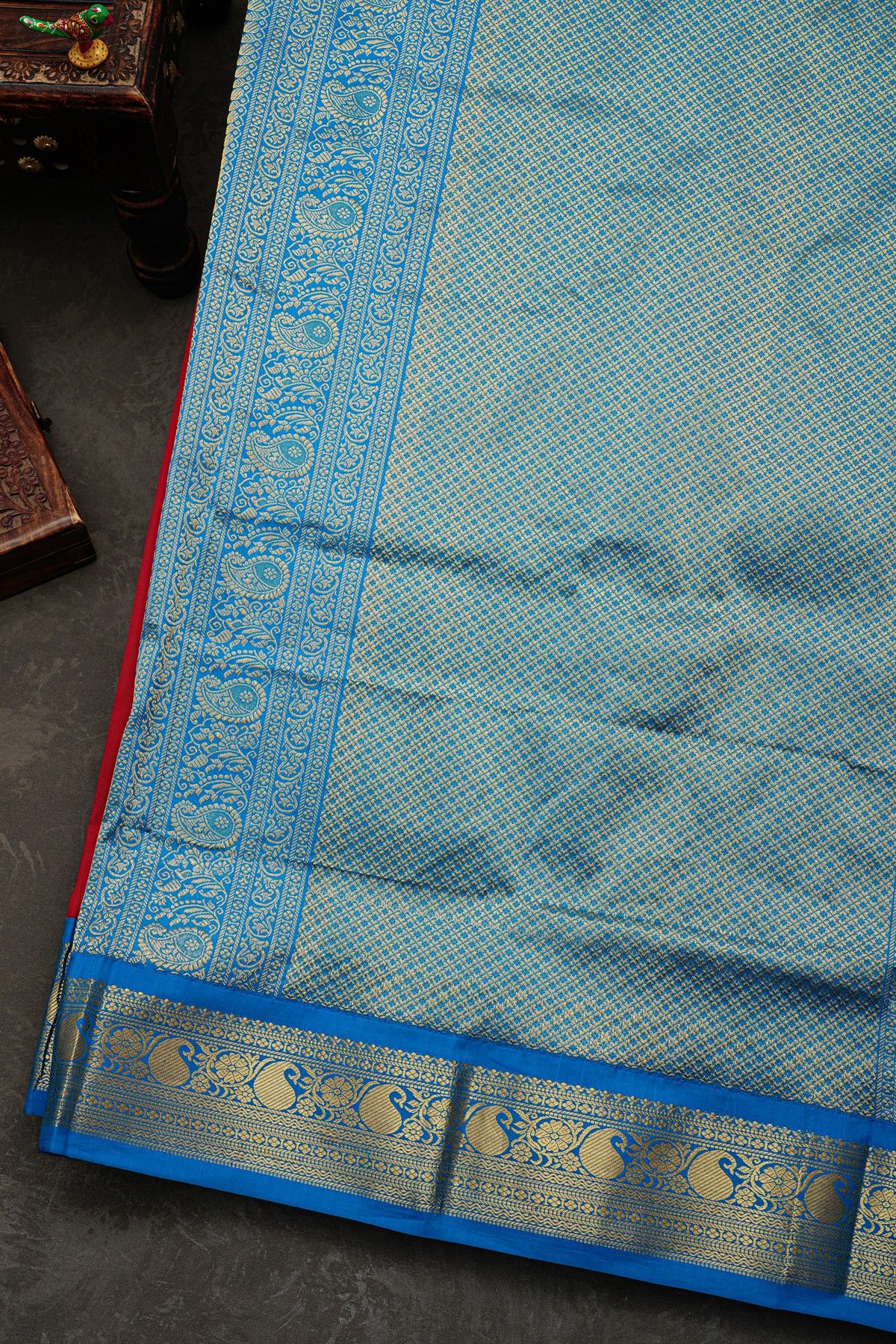 Narayanpet Silk Red Saree