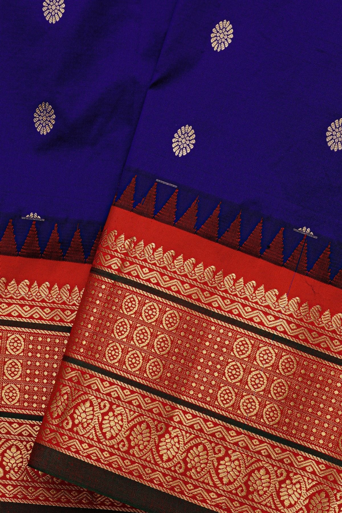 Narayanpet Silk Blue Saree