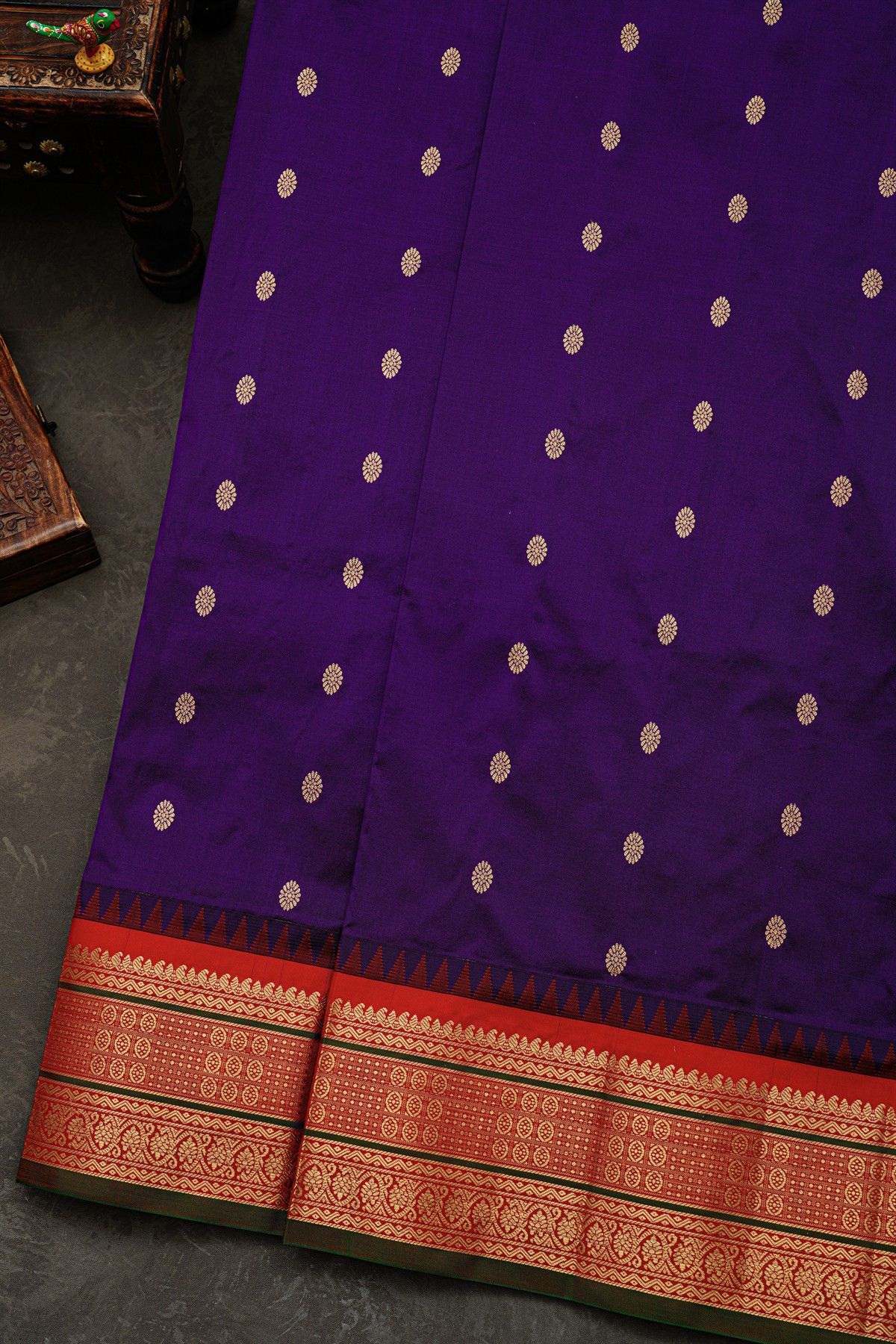 Narayanpet Silk Violet Saree