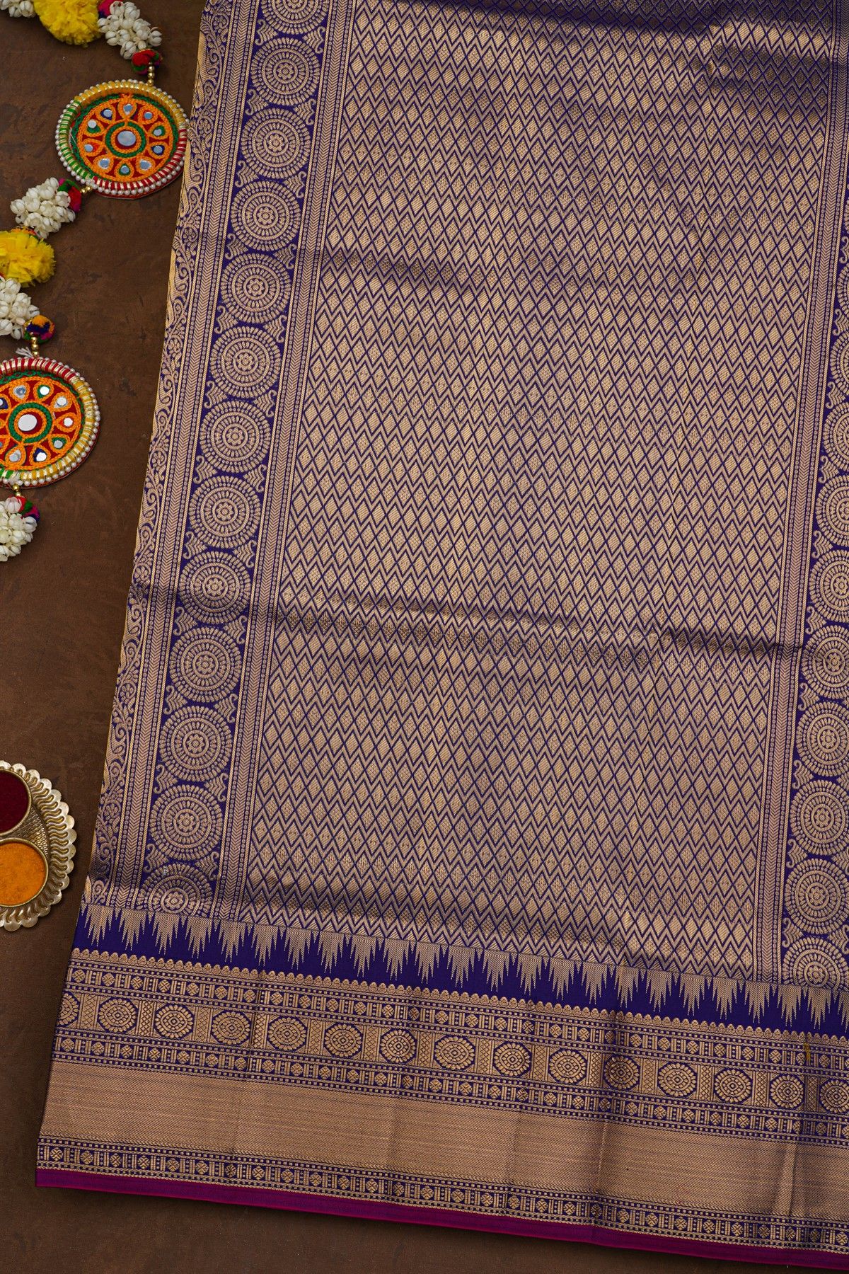 Narayanpet Silk Magenta Saree