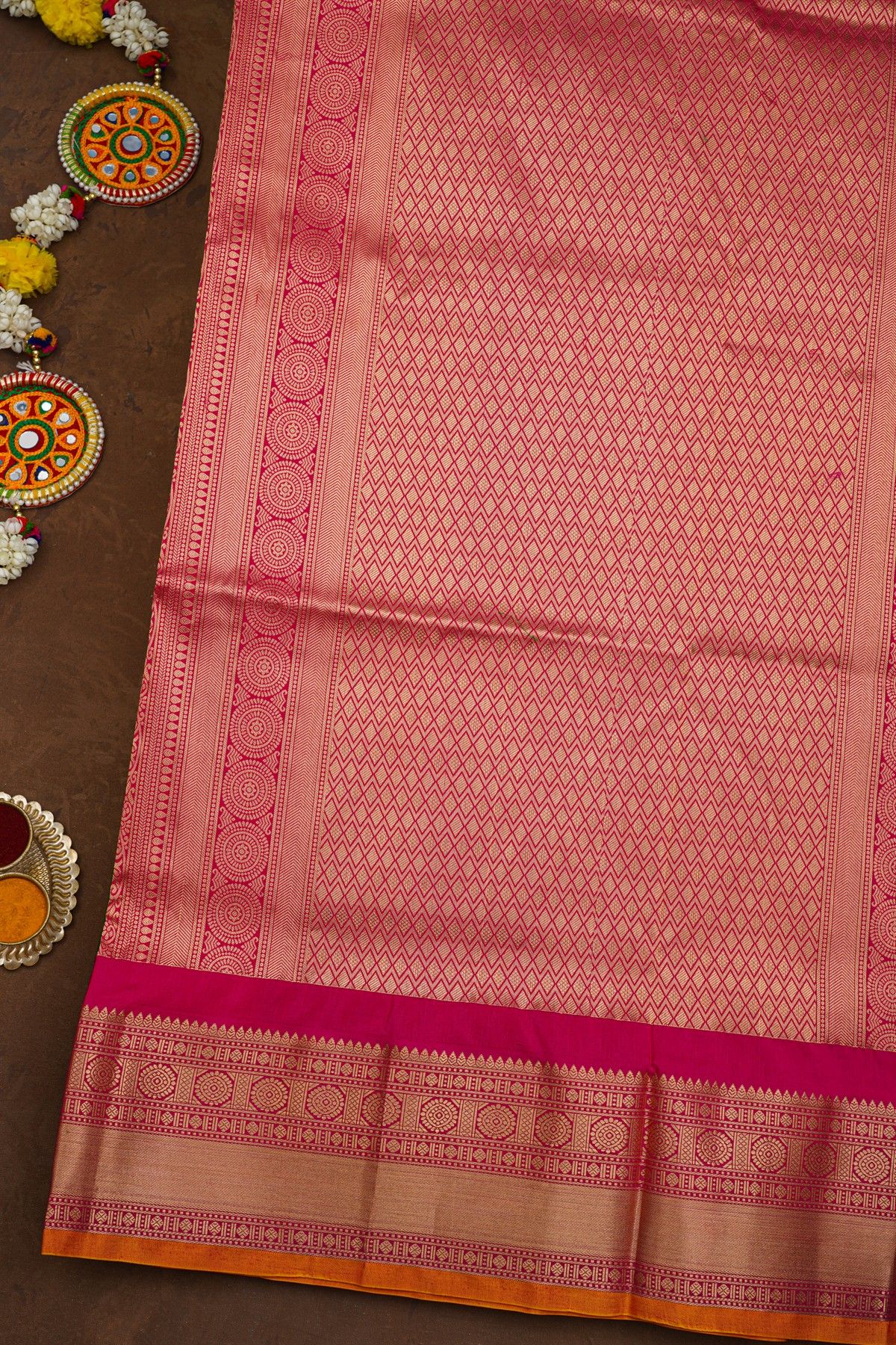 Narayanpet Silk Bottle Green Saree