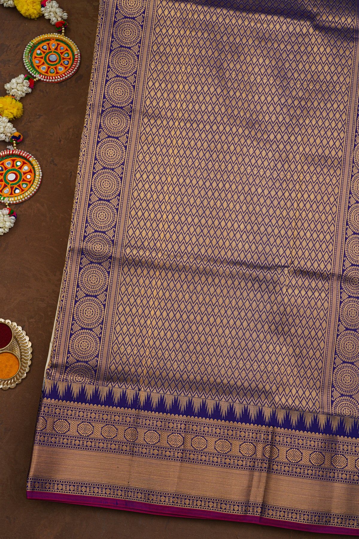 Narayanpet Silk Cream Saree