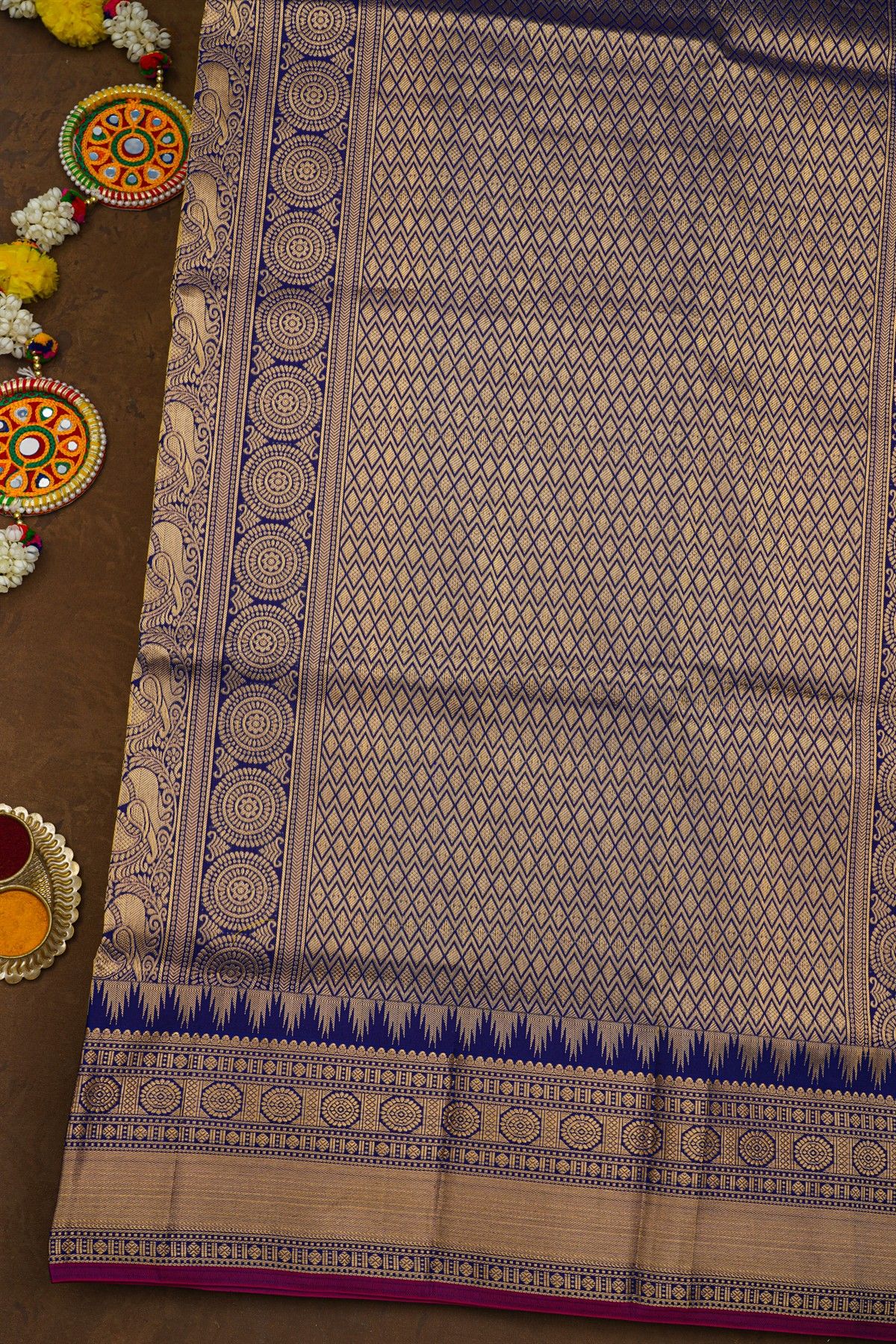 Narayanpet Silk Parrot Green Saree