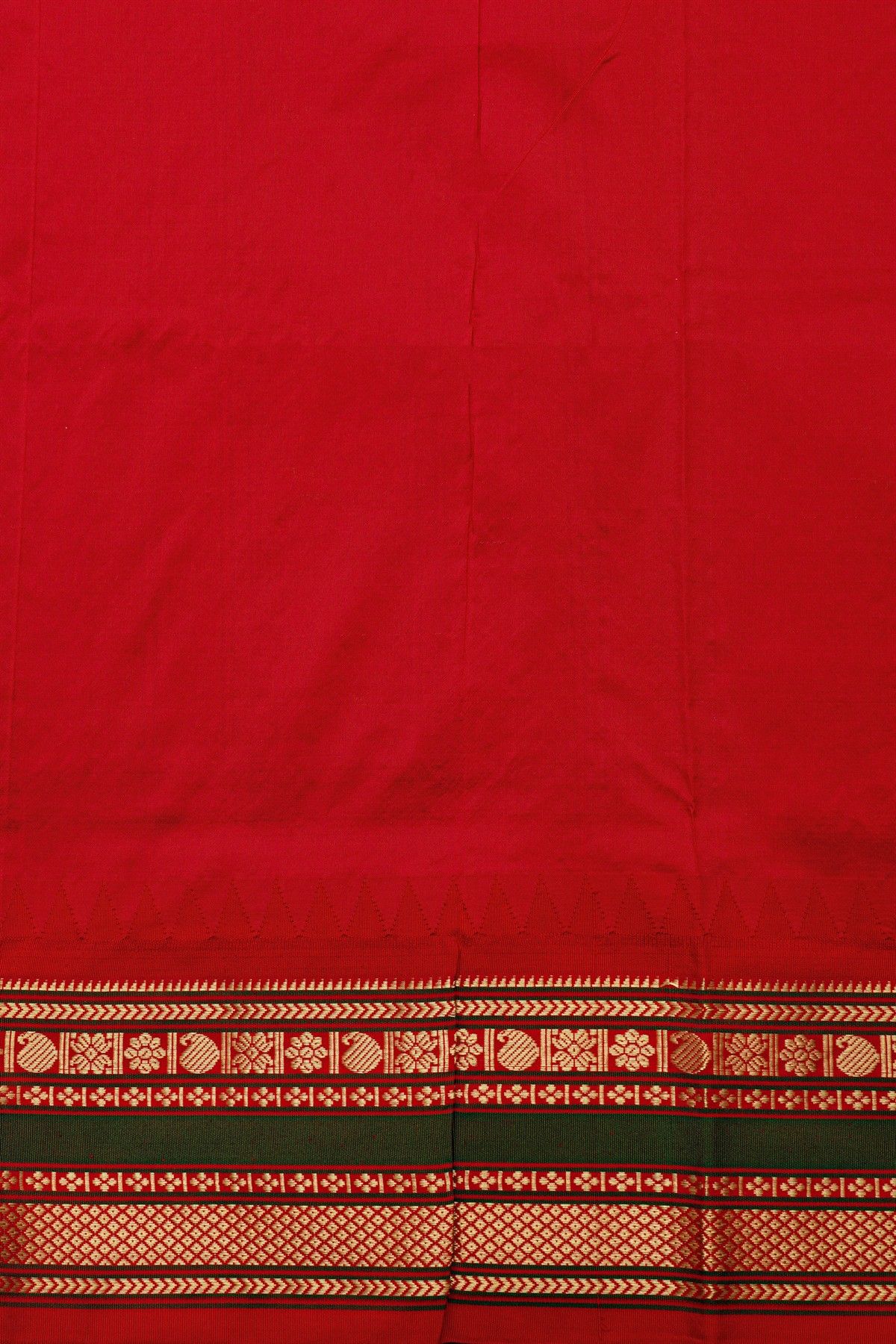 Narayanpet Silk Blue Zari Checks Saree