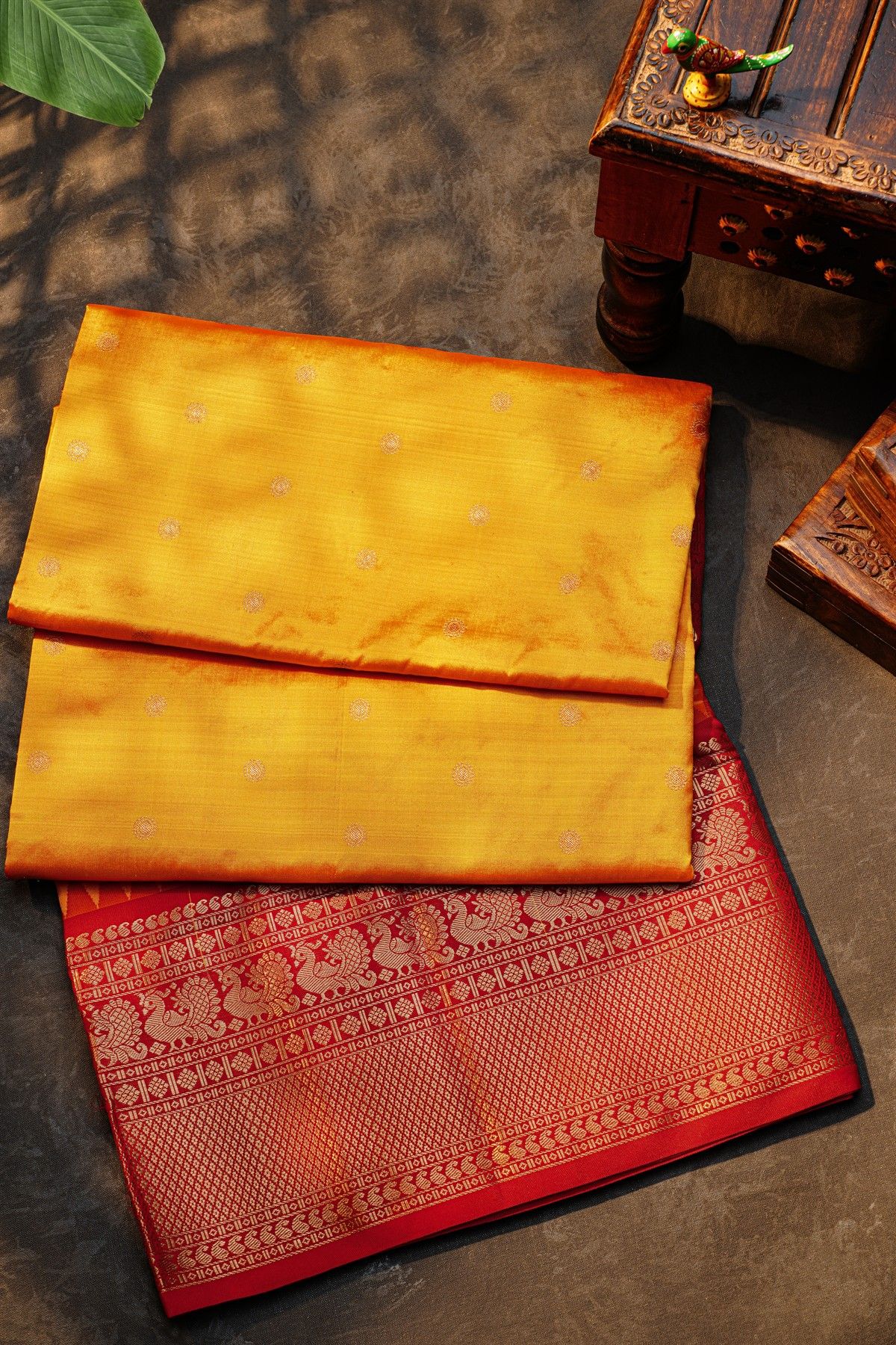 Narayanpet Silk Mustard Saree