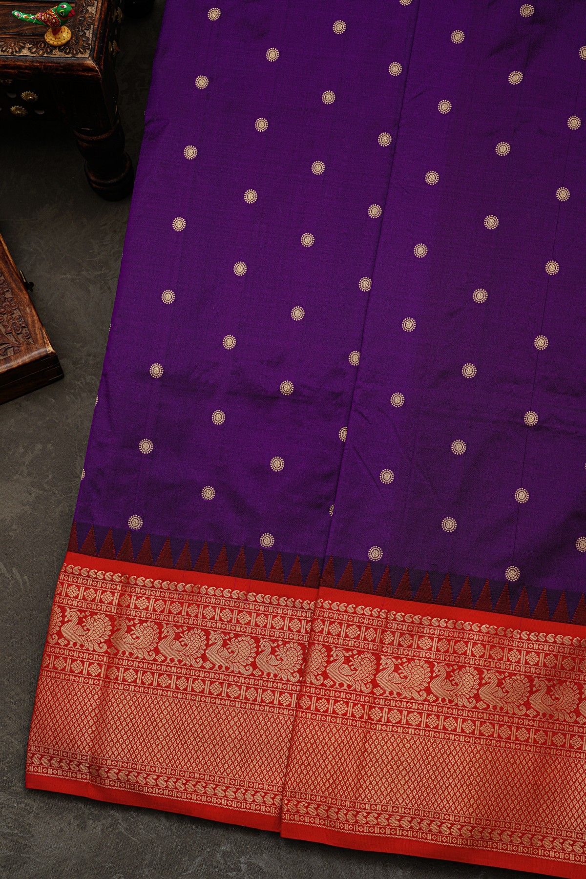 Narayanpet Silk Purple Saree
