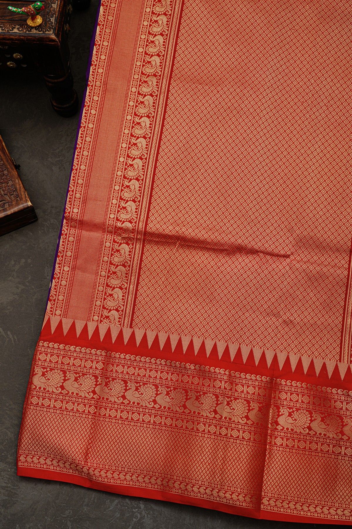 Narayanpet Silk Purple Saree