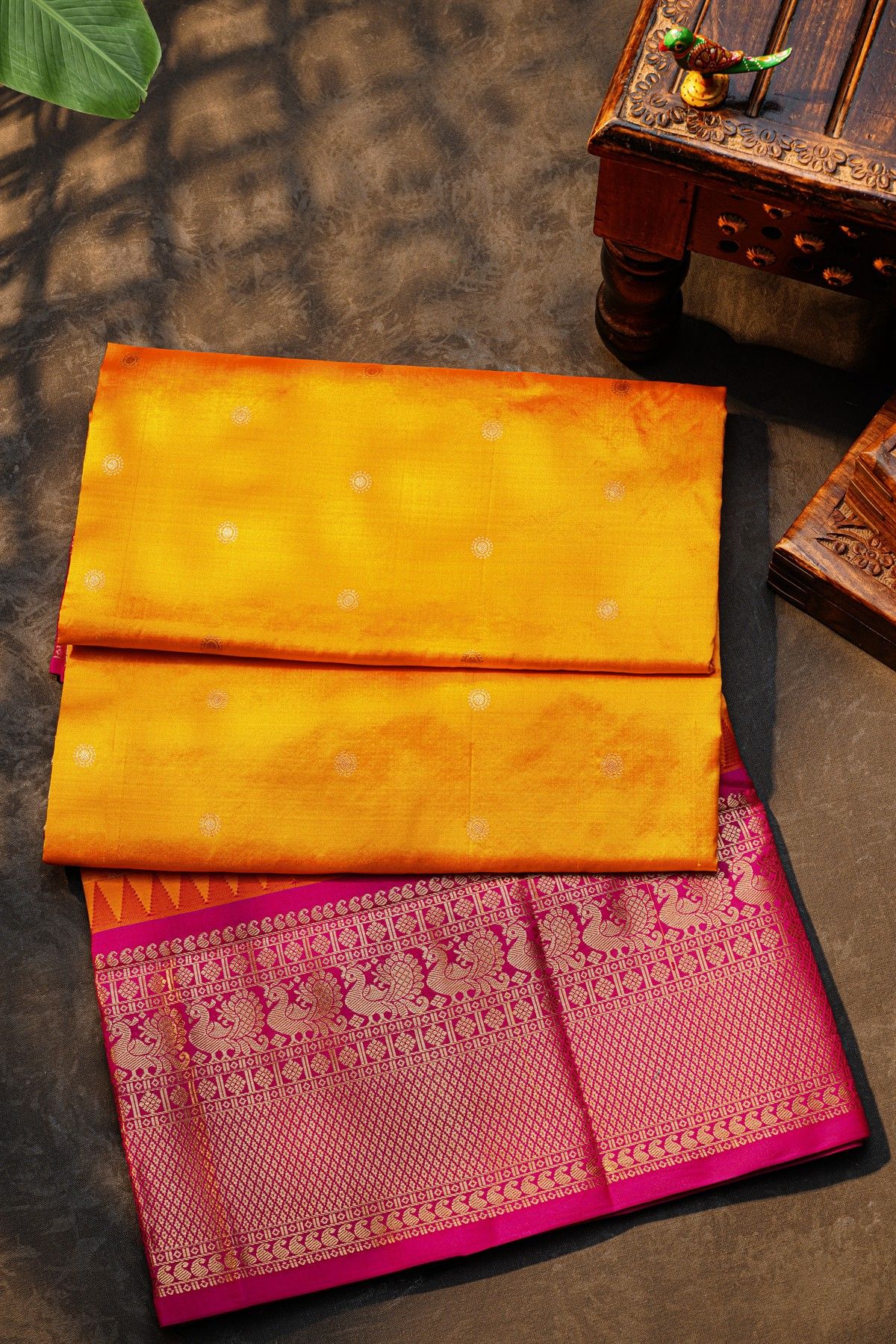 Narayanpet Silk Mustard Saree