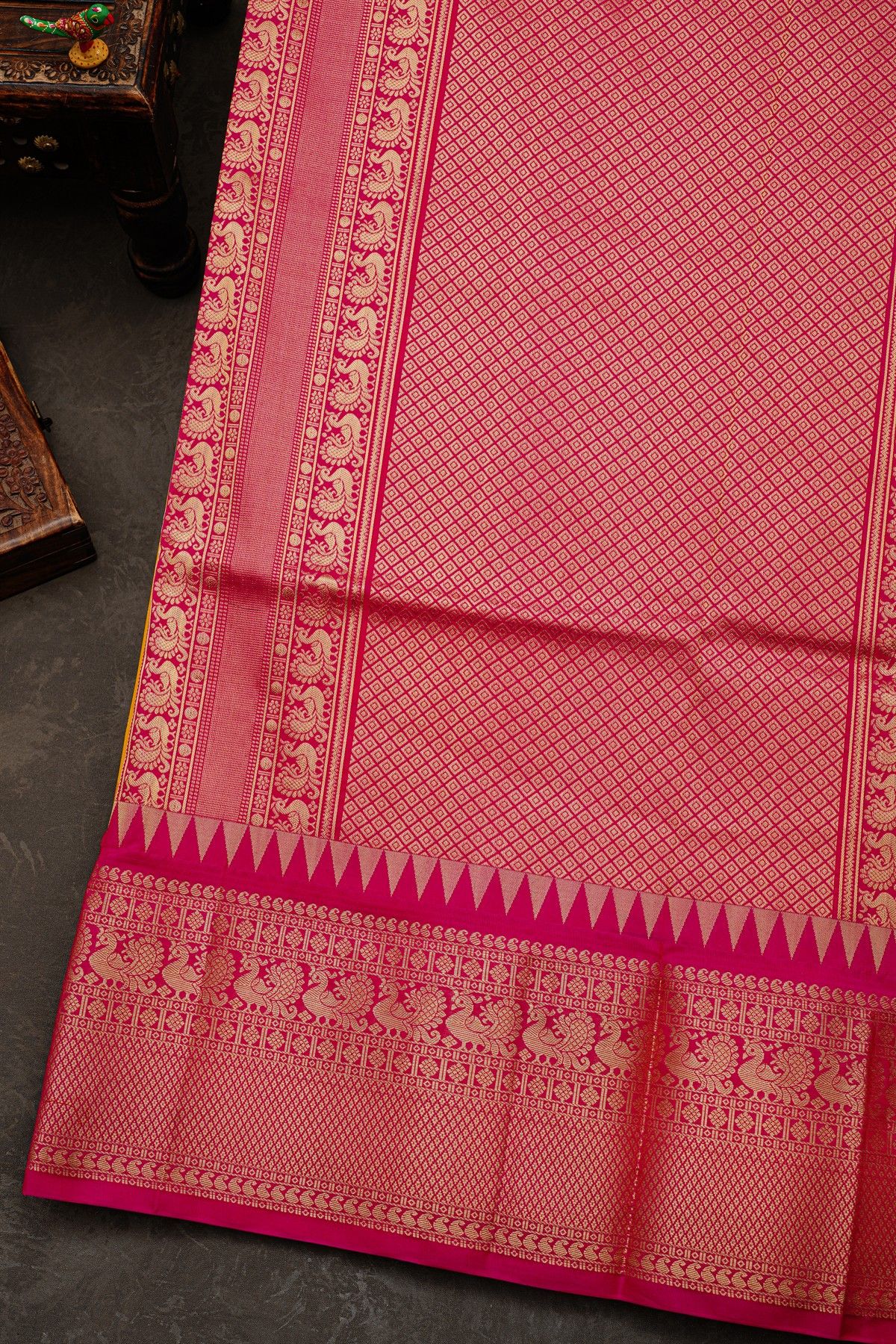Narayanpet Silk Mustard Saree