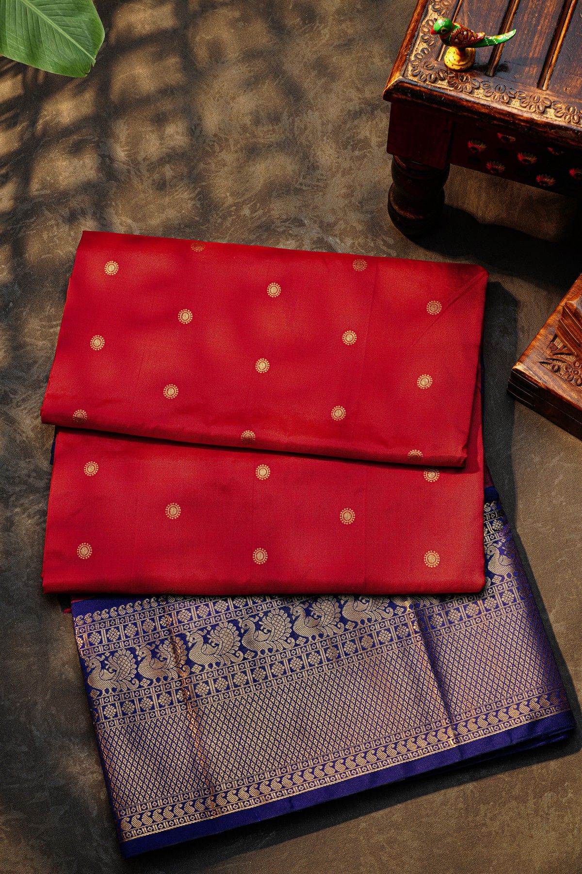 Narayanpet Silk Red Saree