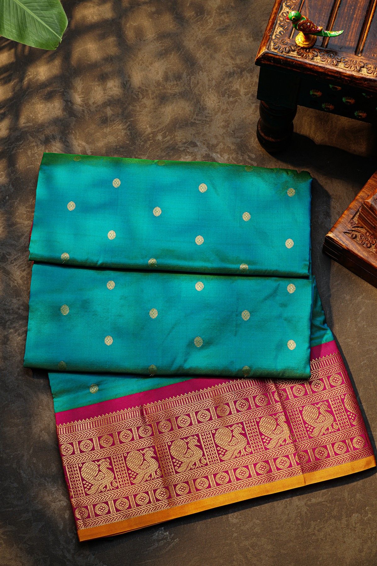 Narayanpet Silk Blue Saree