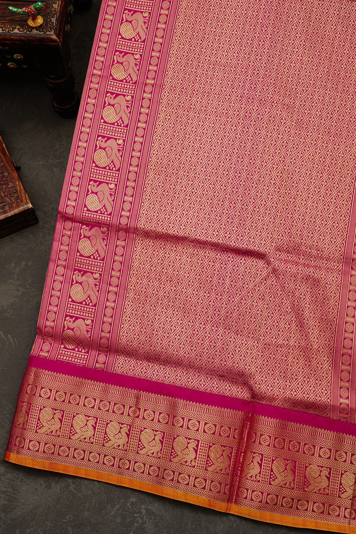 Narayanpet Silk Blue Saree