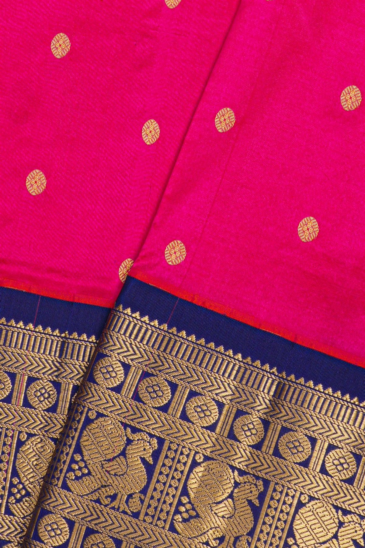 Narayanpet Silk Pink Saree