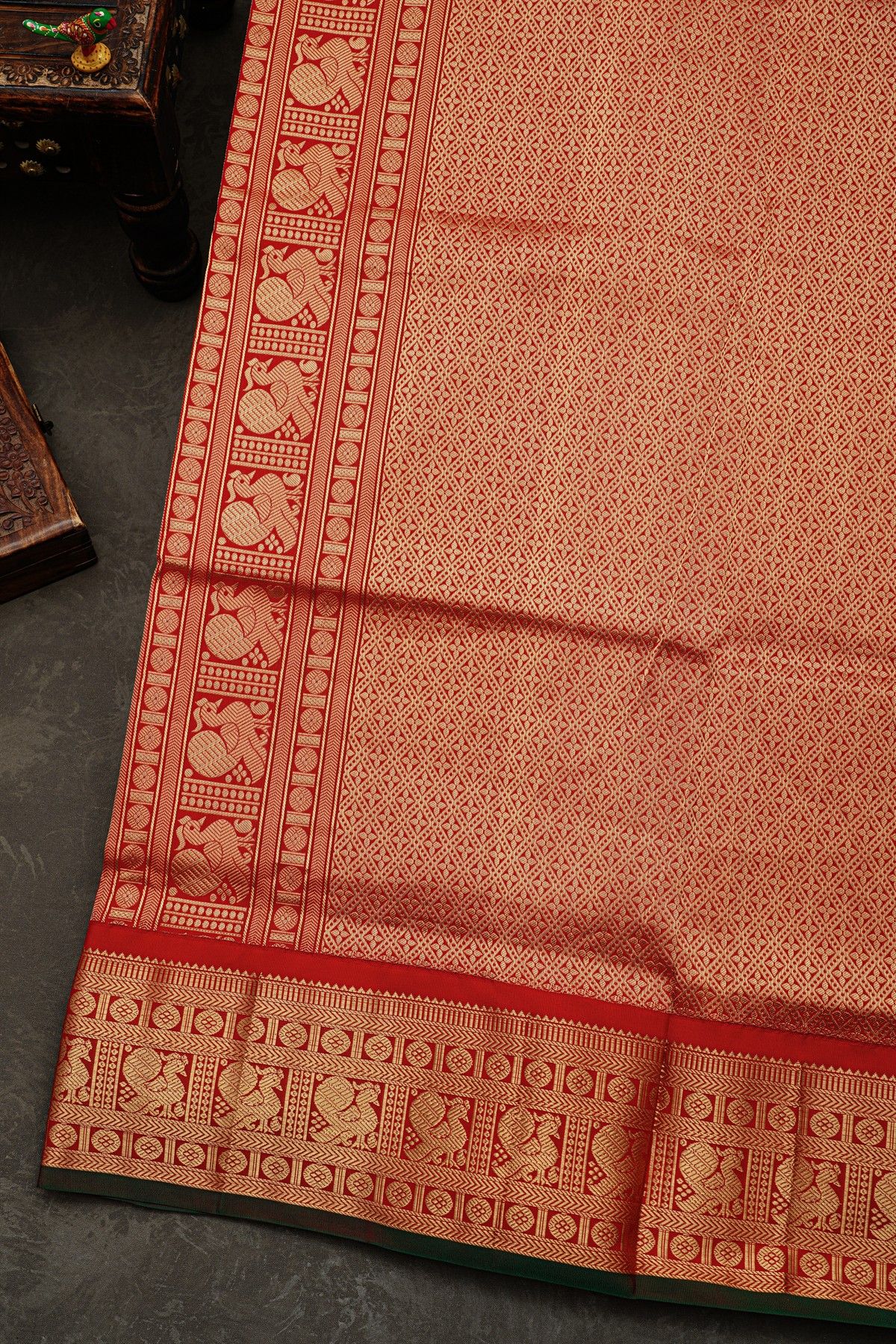 Narayanpet Silk Sea Green Saree