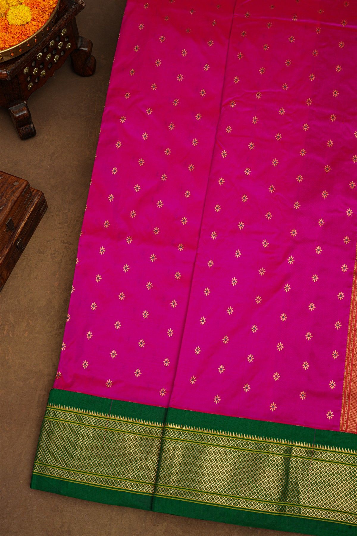 Narayanpet Silk Pink Saree