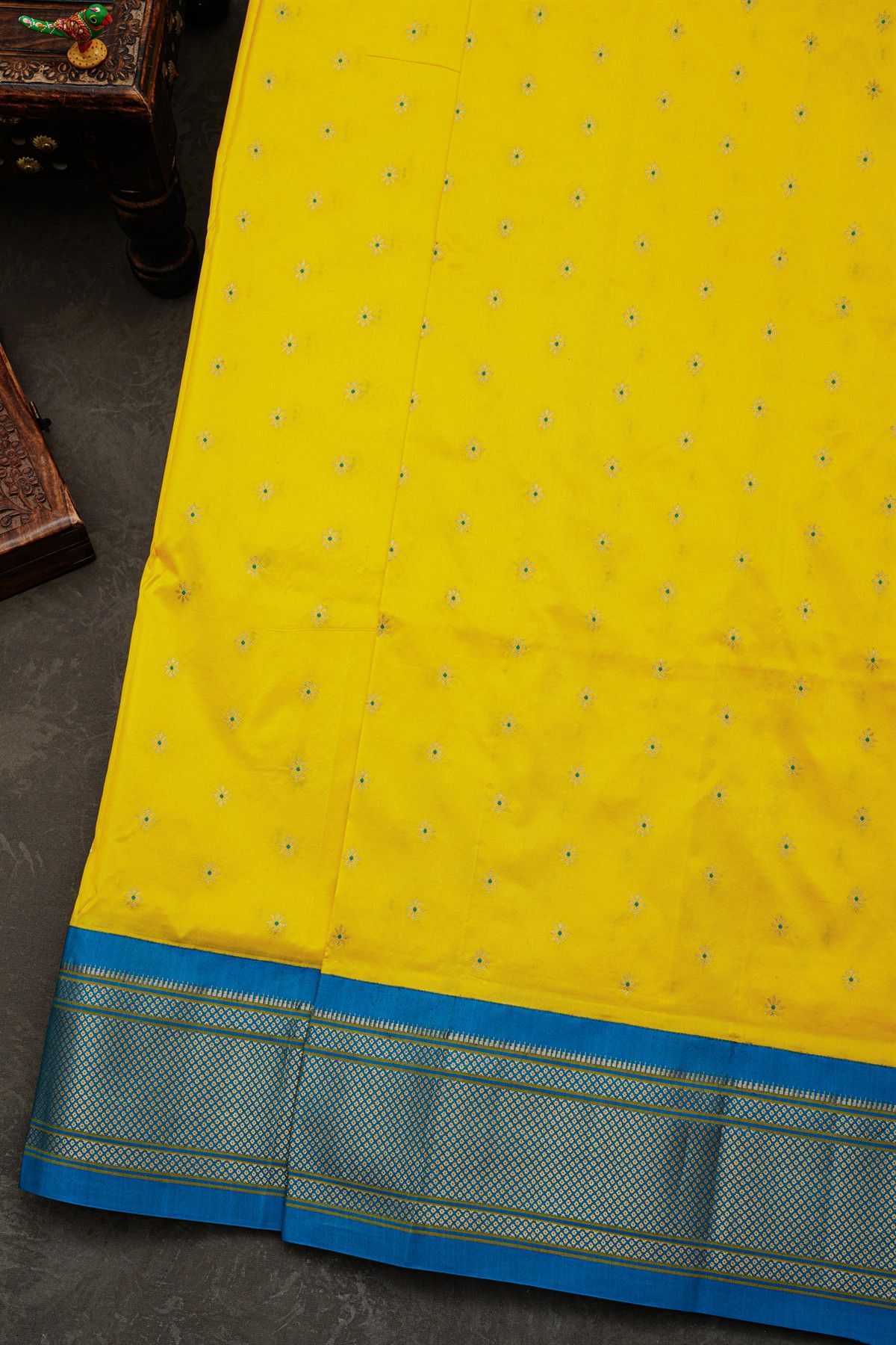 Narayanpet Silk Yellow Saree