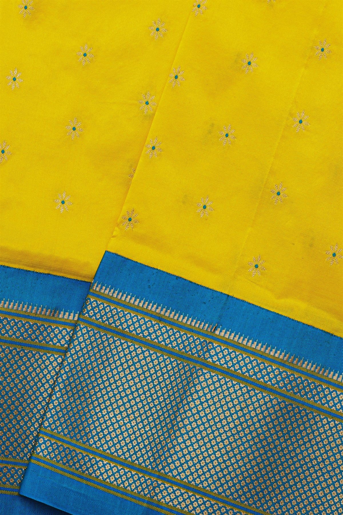 Narayanpet Silk Yellow Saree