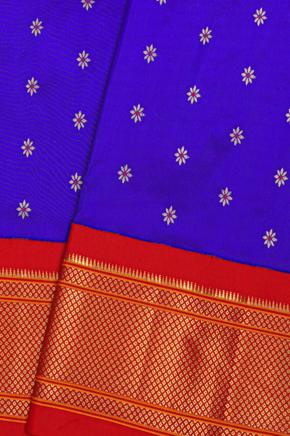 Narayanpet Silk Blue Saree