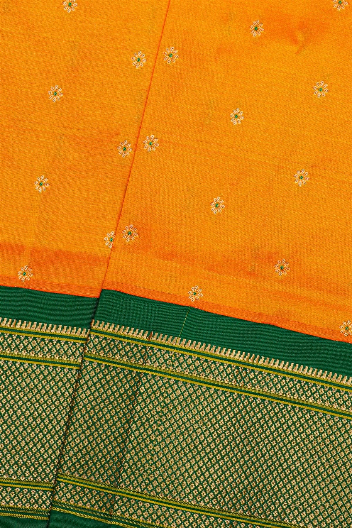Narayanpet Silk Mustard Saree