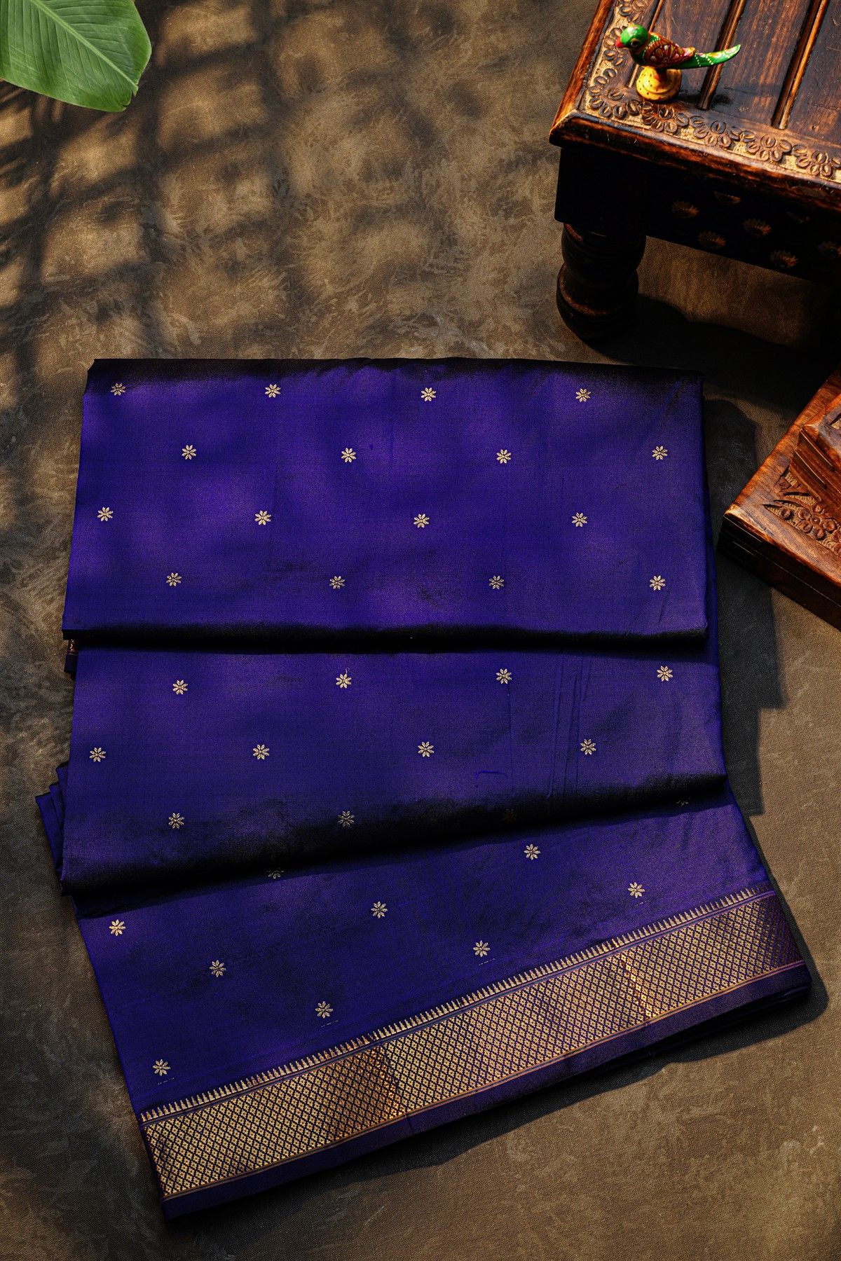 Narayanpet Silk Royal Blue Saree