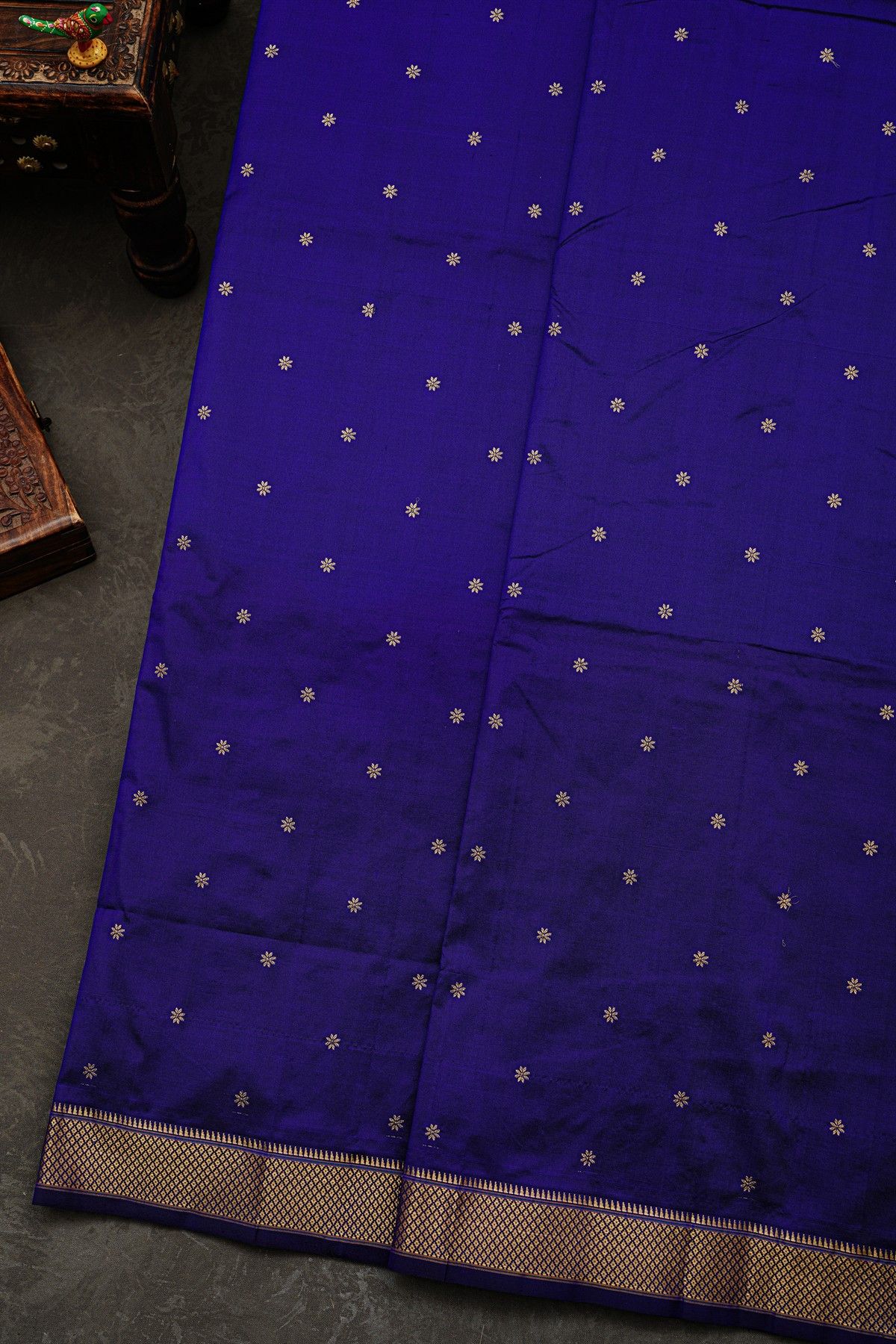 Narayanpet Silk Royal Blue Saree