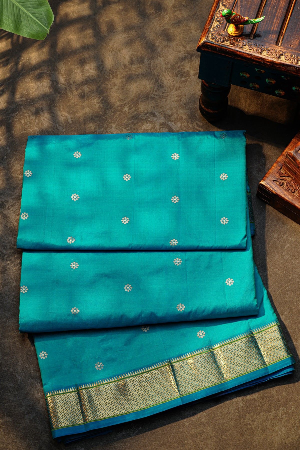 Narayanpet Silk Sky Blue Saree