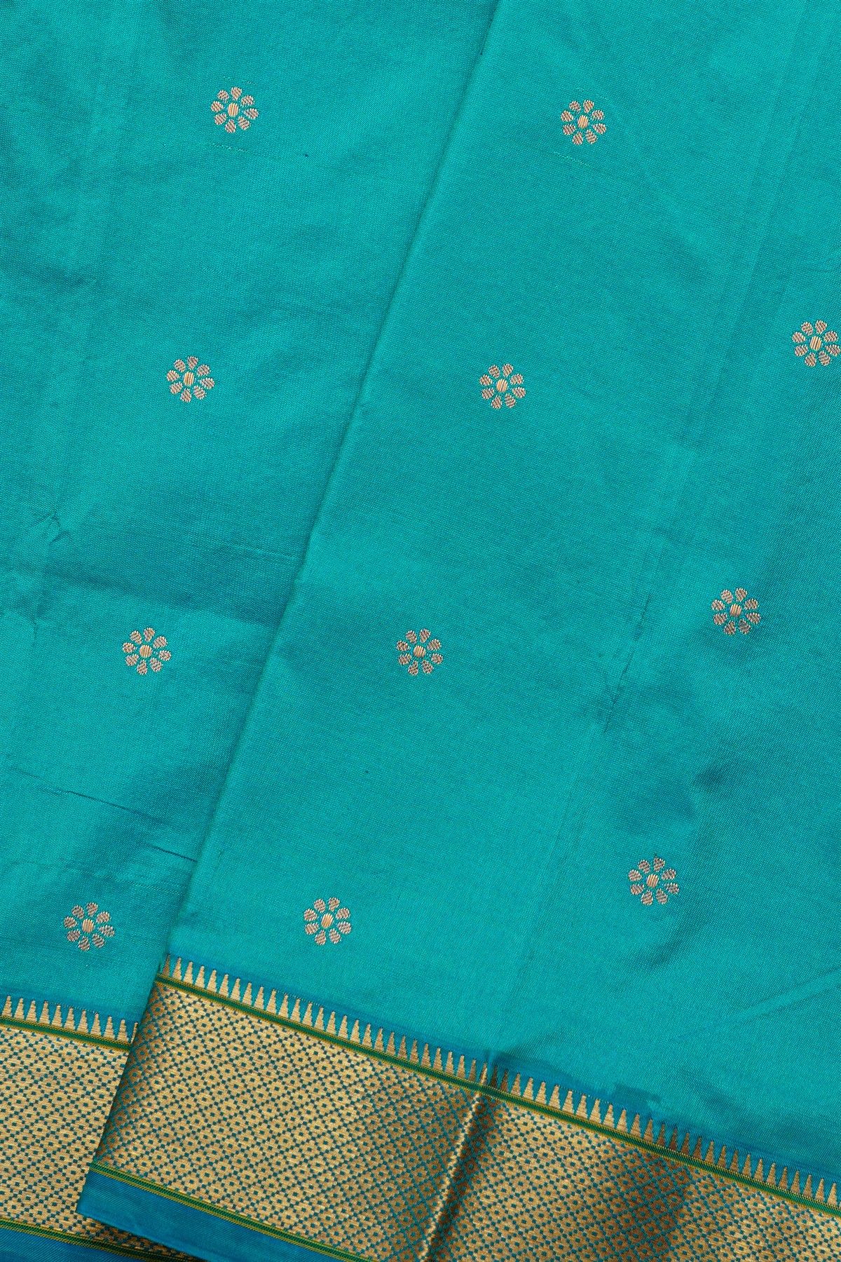 Narayanpet Silk Sky Blue Saree