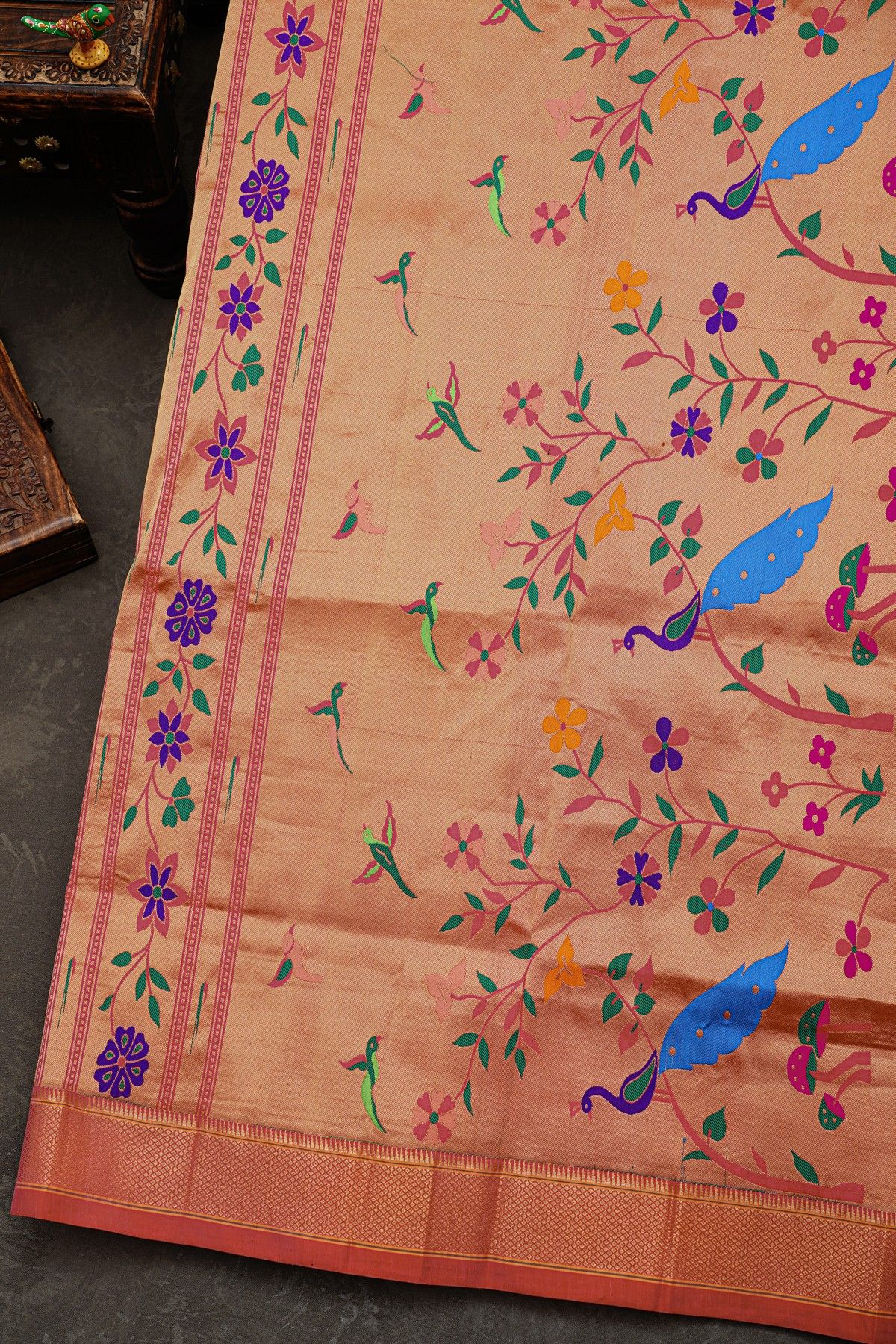 Narayanpet Silk Pink Saree