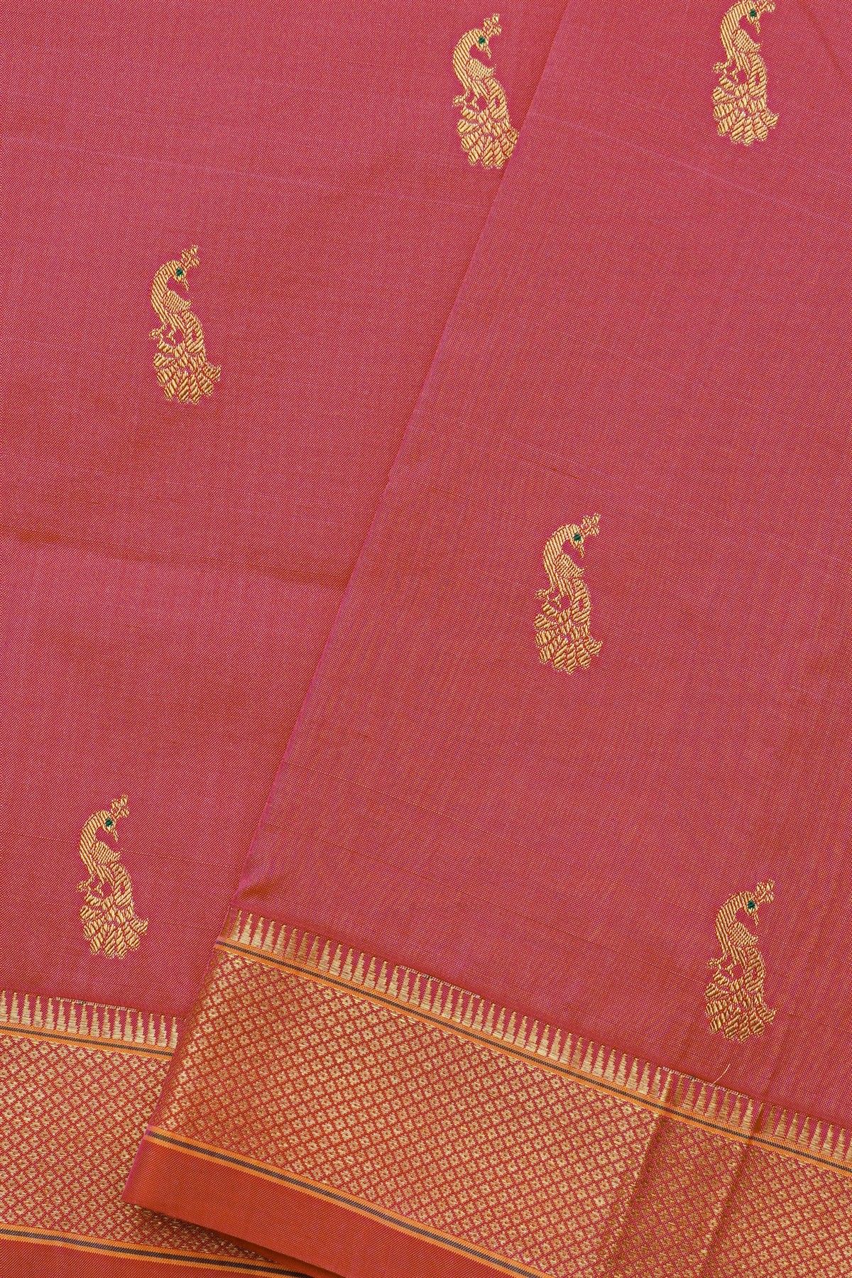 Narayanpet Silk Pink Saree