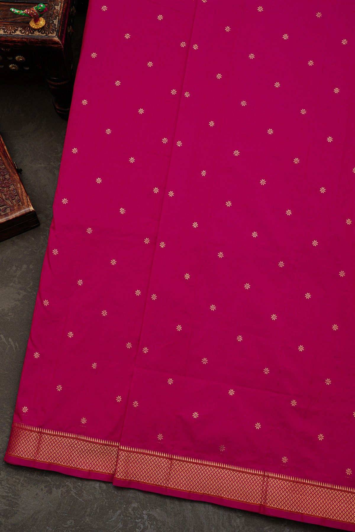 Narayanpet Silk Magenta Saree