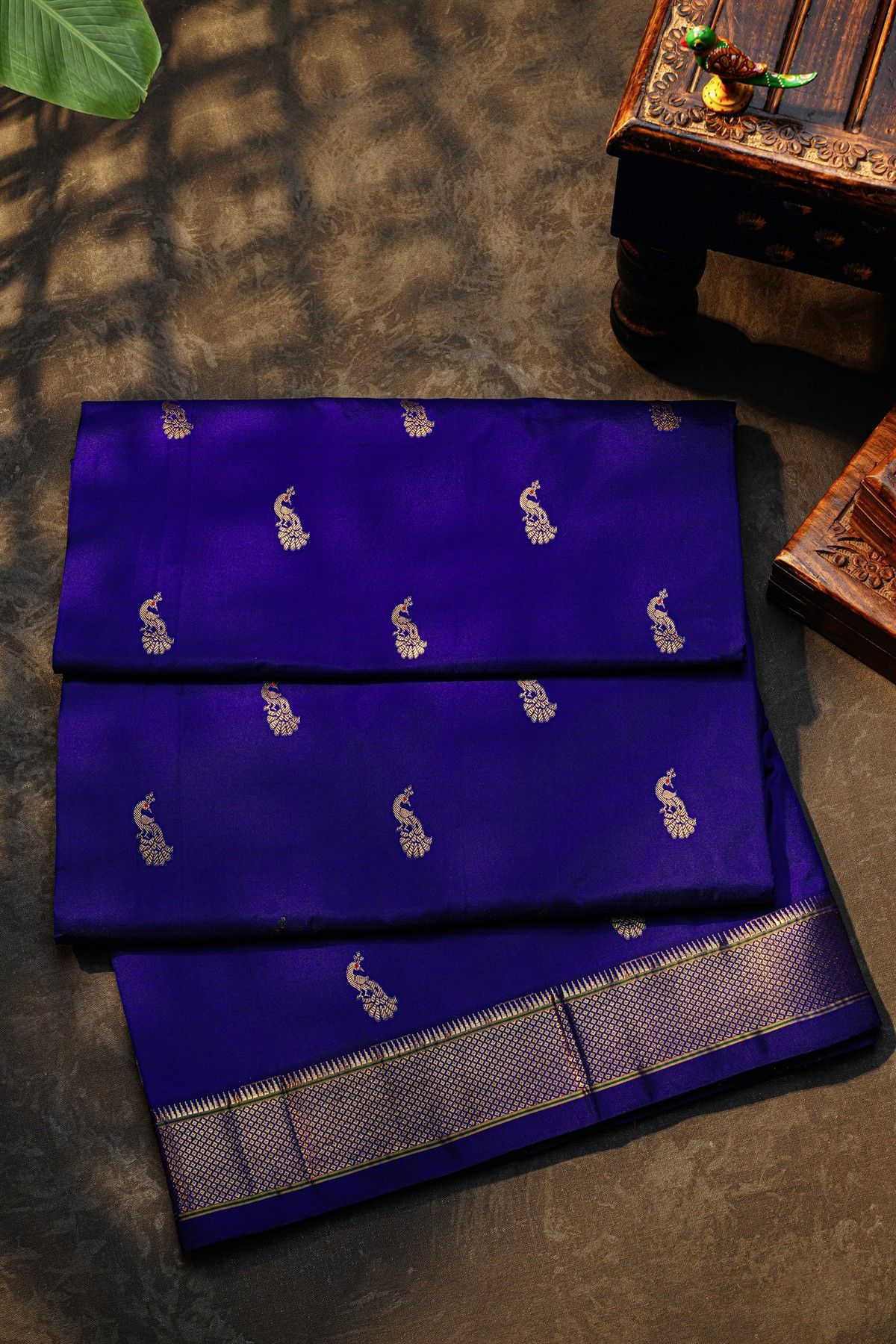 Narayanpet Silk Royal Blue Saree