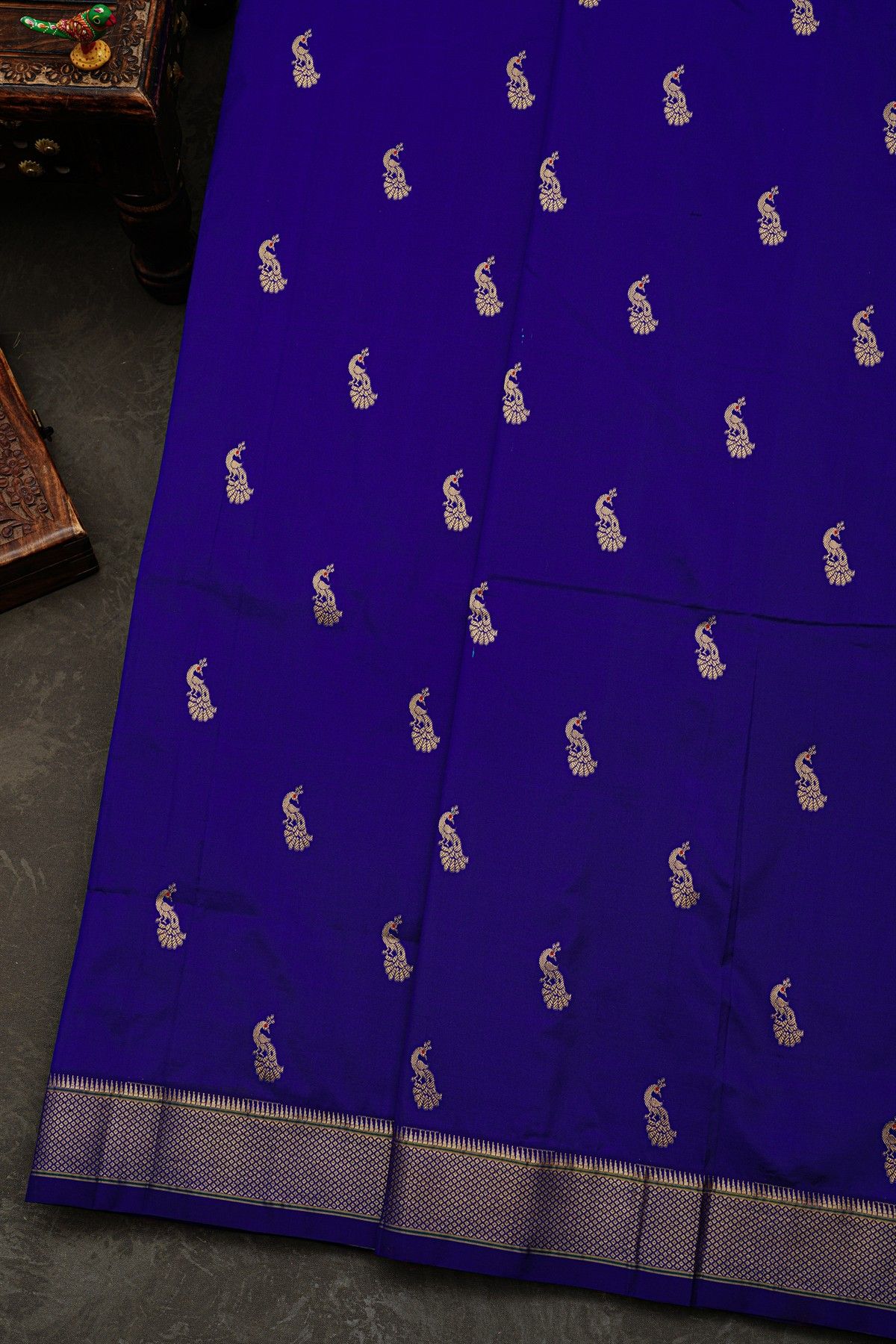 Narayanpet Silk Royal Blue Saree