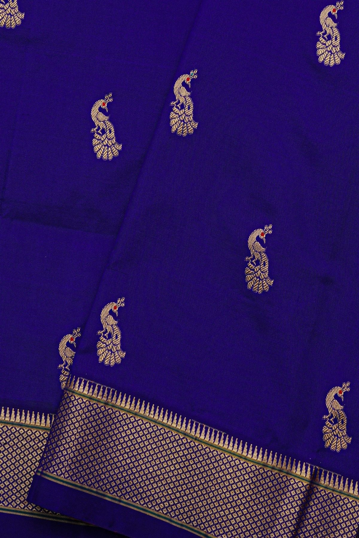 Narayanpet Silk Royal Blue Saree