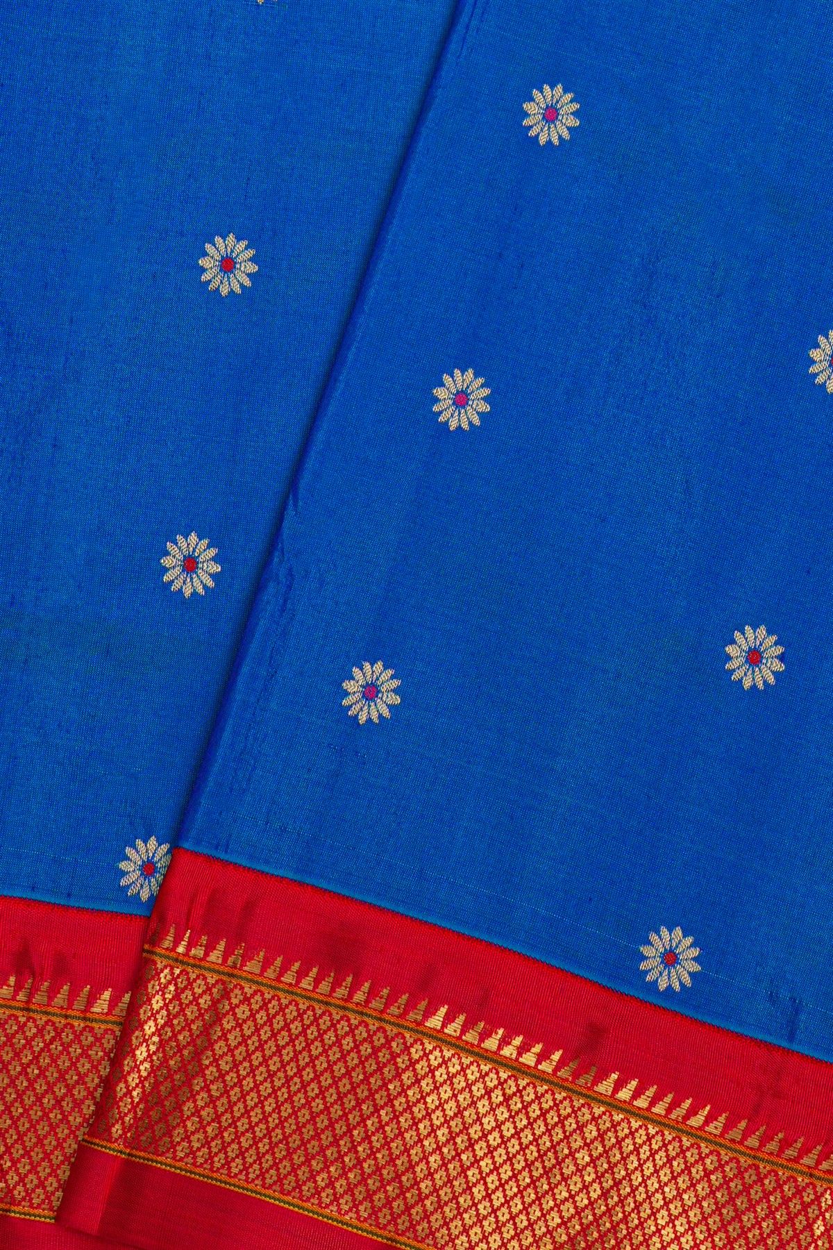 Narayanpet Silk Blue Saree