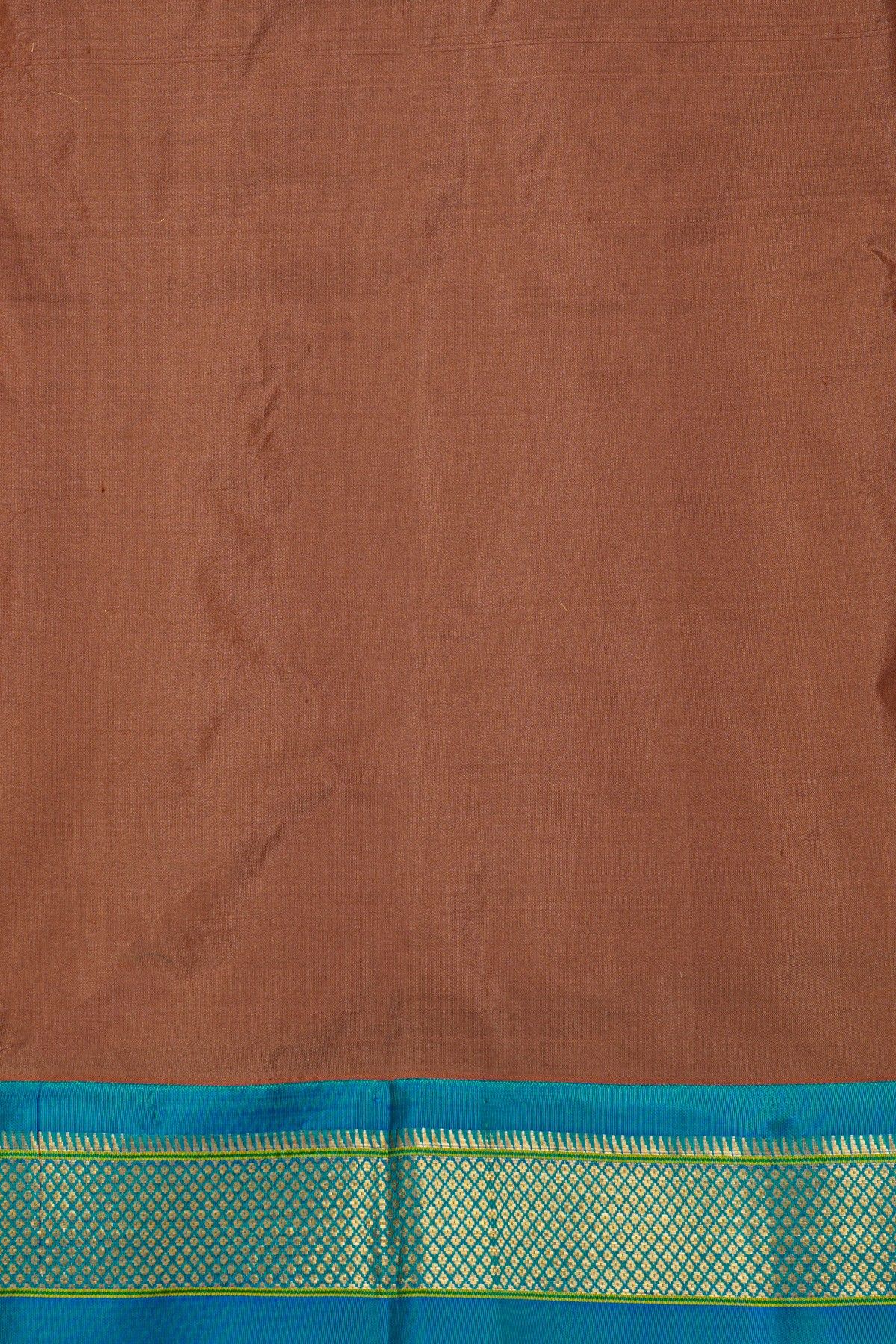 Narayanpet Silk Brown Saree