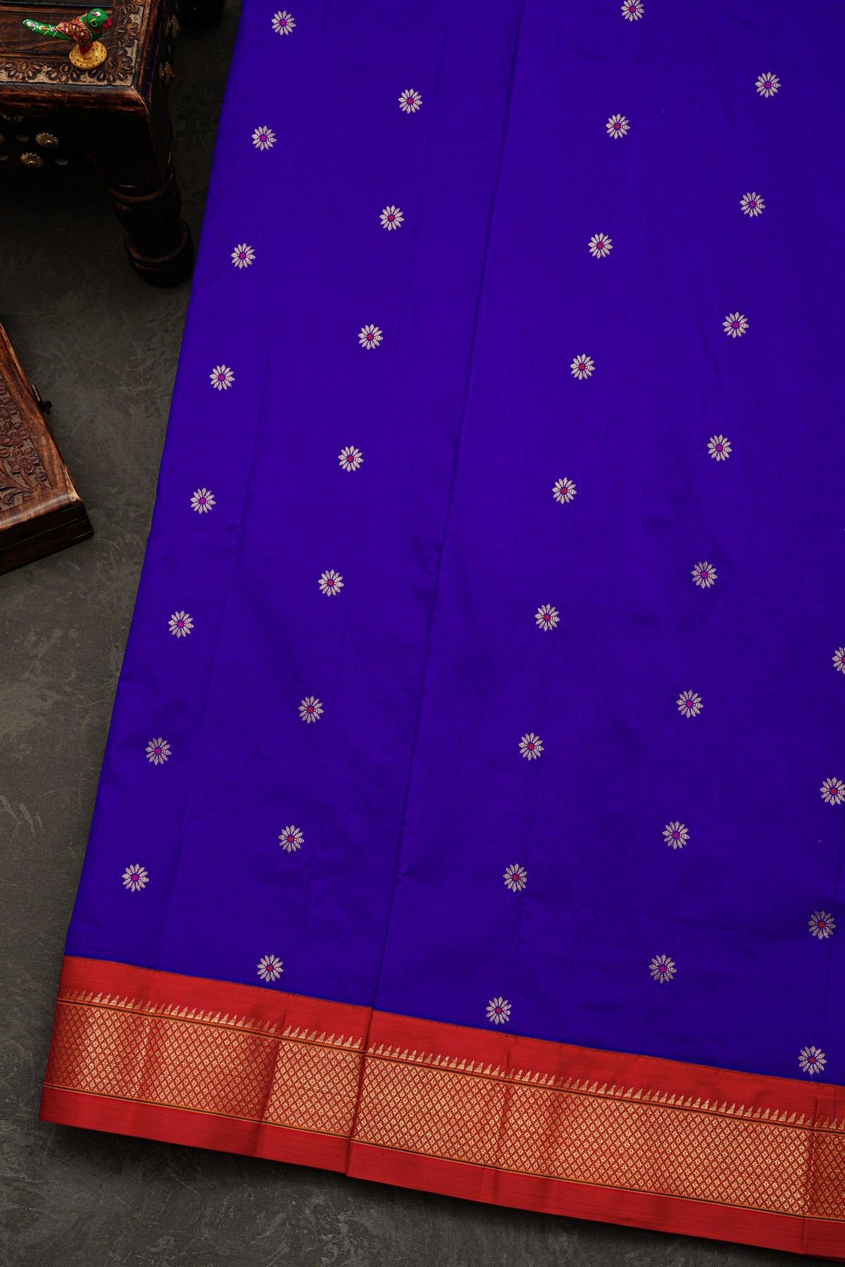 Narayanpet Silk Royal Blue Saree