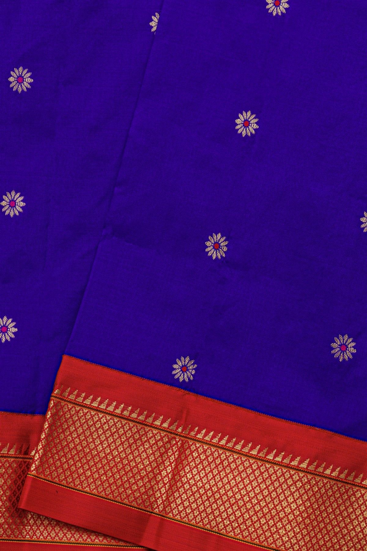 Narayanpet Silk Royal Blue Saree