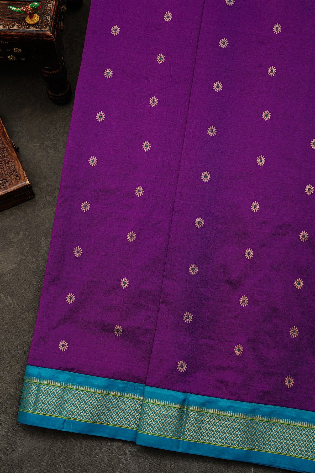 Narayanpet Silk Purple Saree