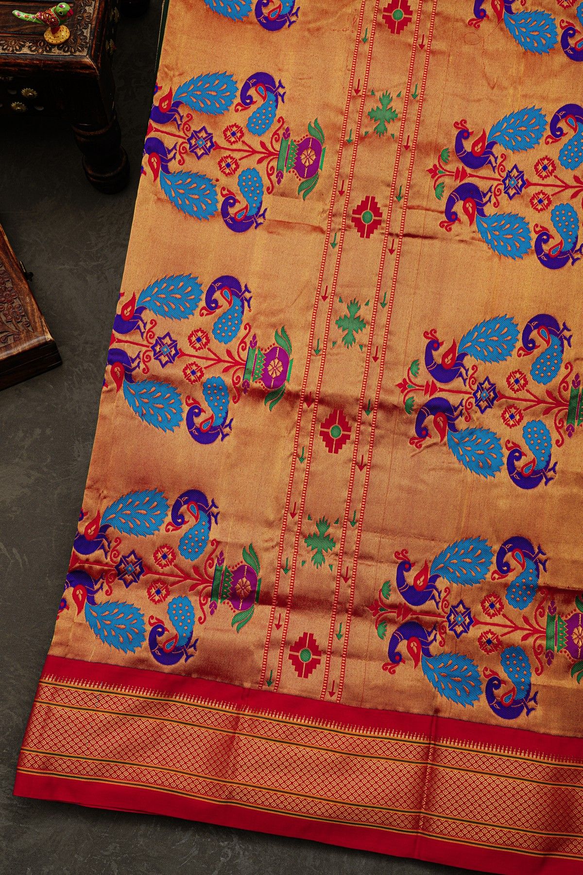 Narayanpet Silk Black Saree