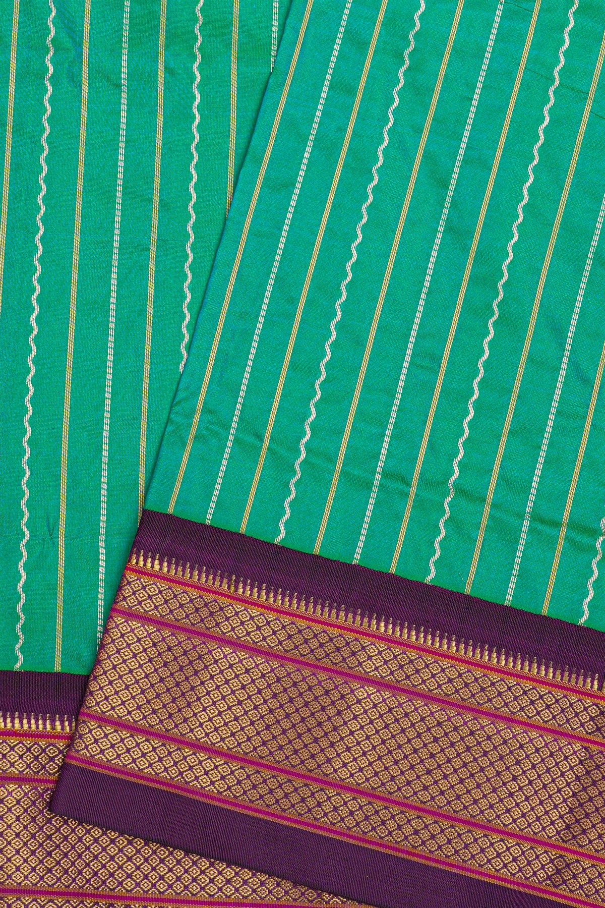 Narayanpet Silk Sea Green Saree