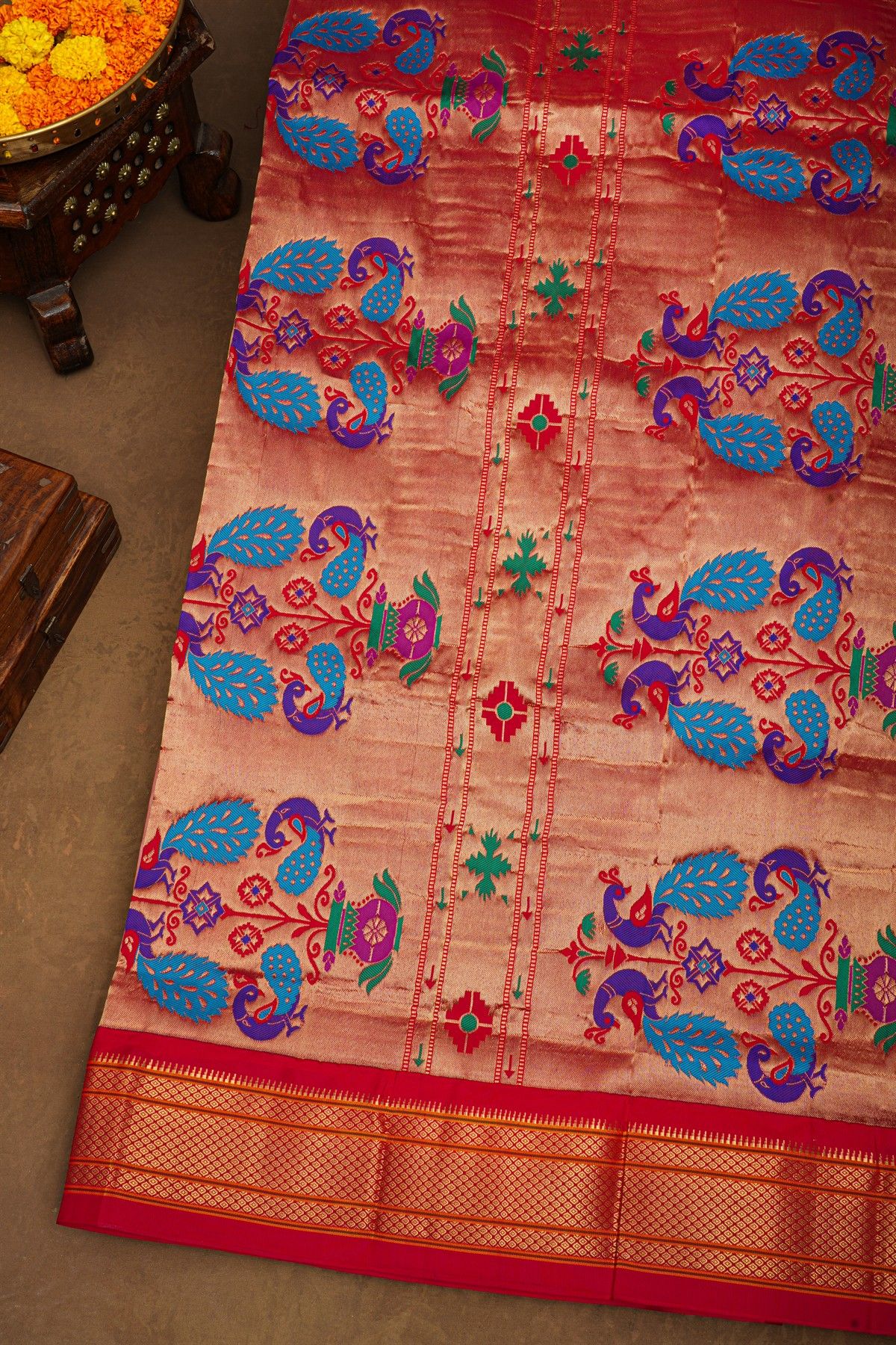 Narayanpet Silk Baby Pink Saree